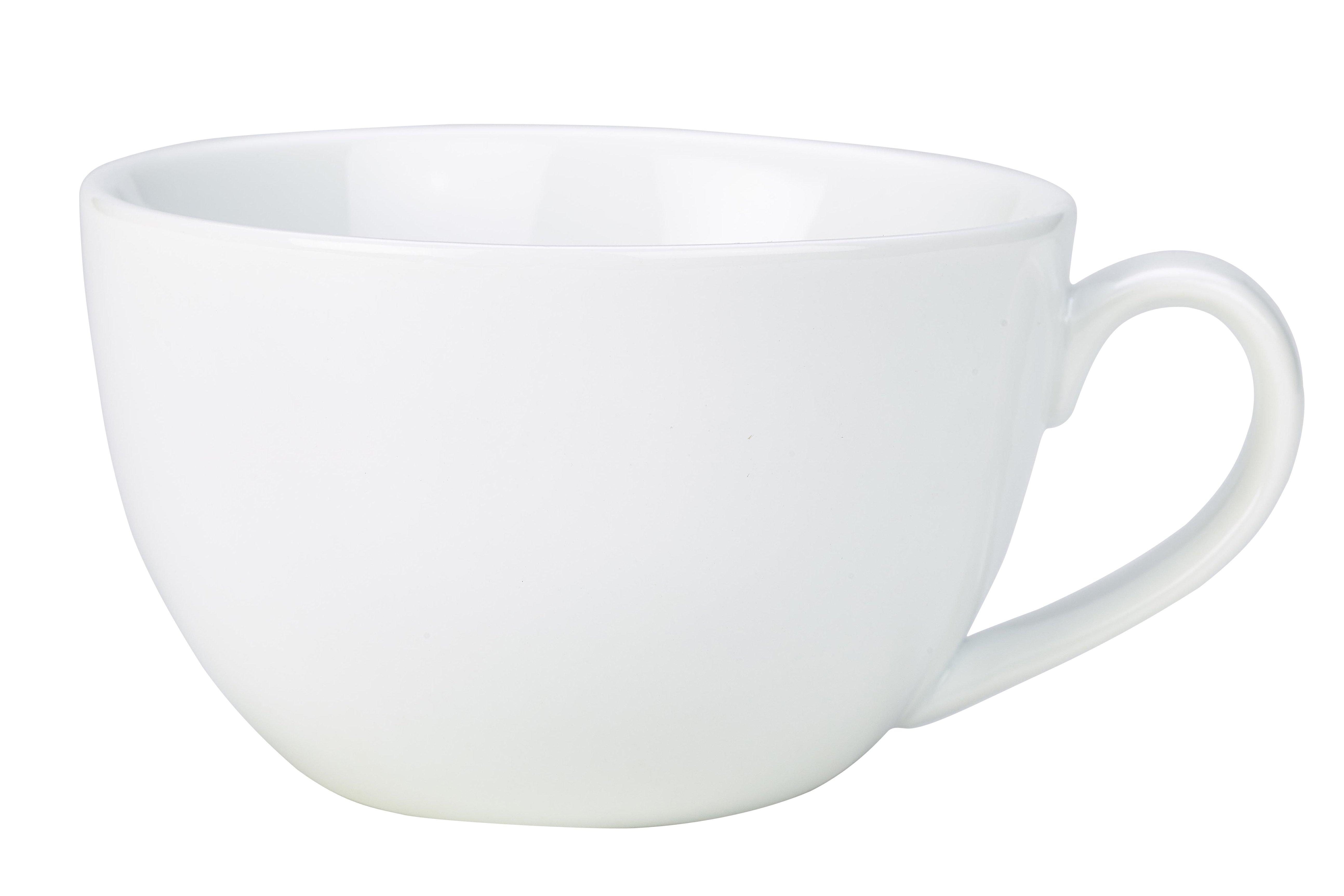 Yellow GenWare Porcelain Bowl Shaped Cup 175ml