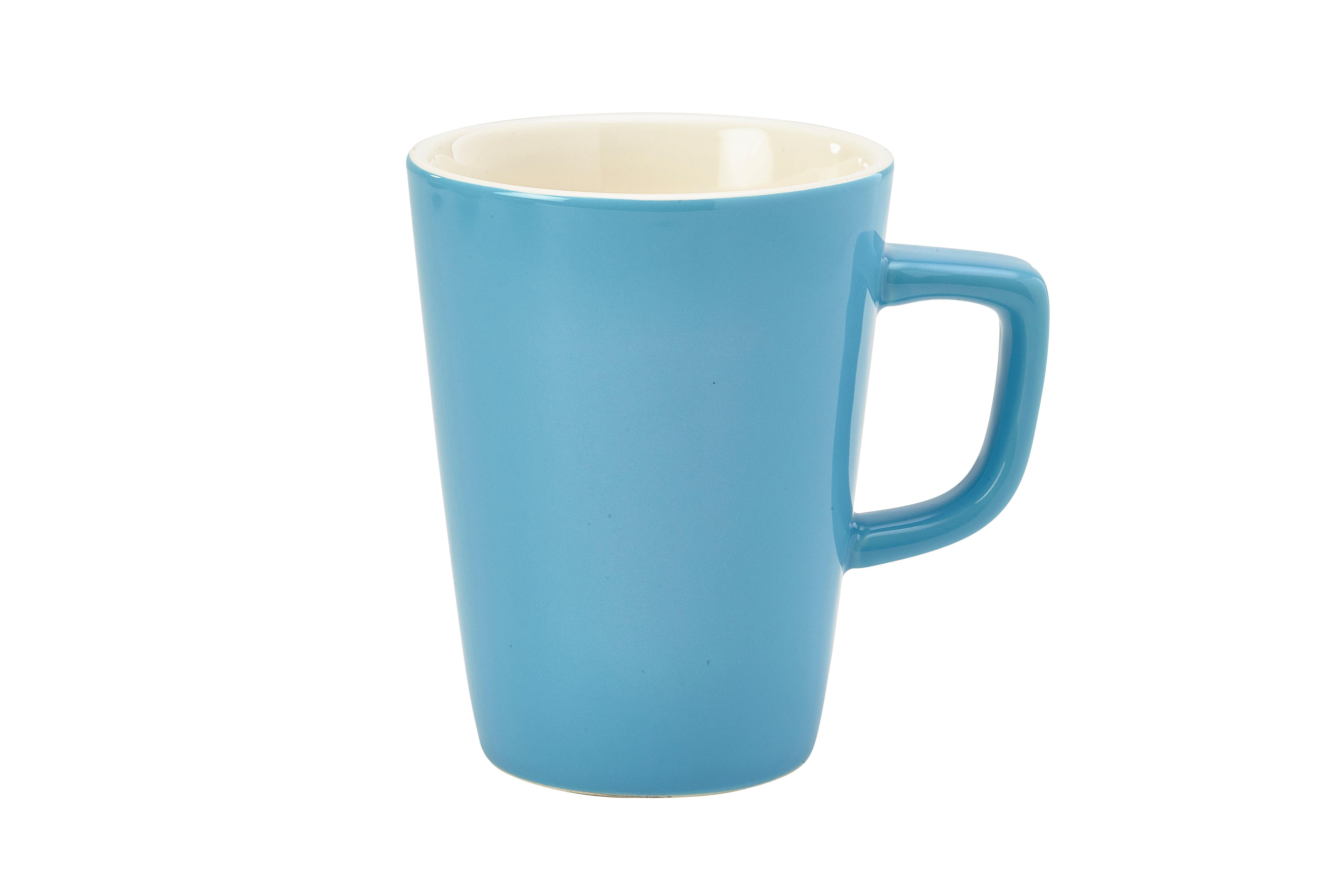 Blue GenWare Porcelain Latte Mug 340ml