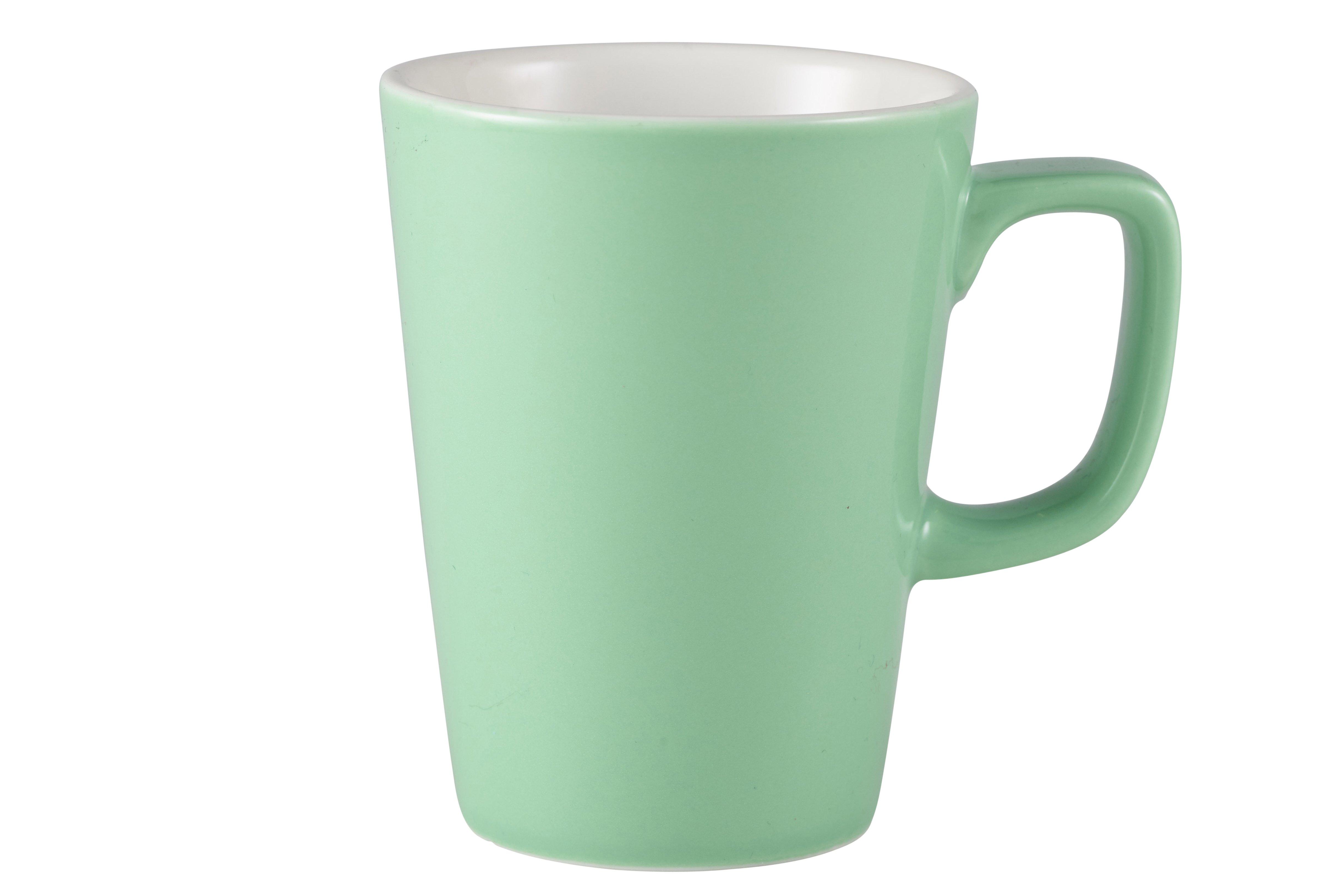 Green GenWare Porcelain Latte Mug 340ml