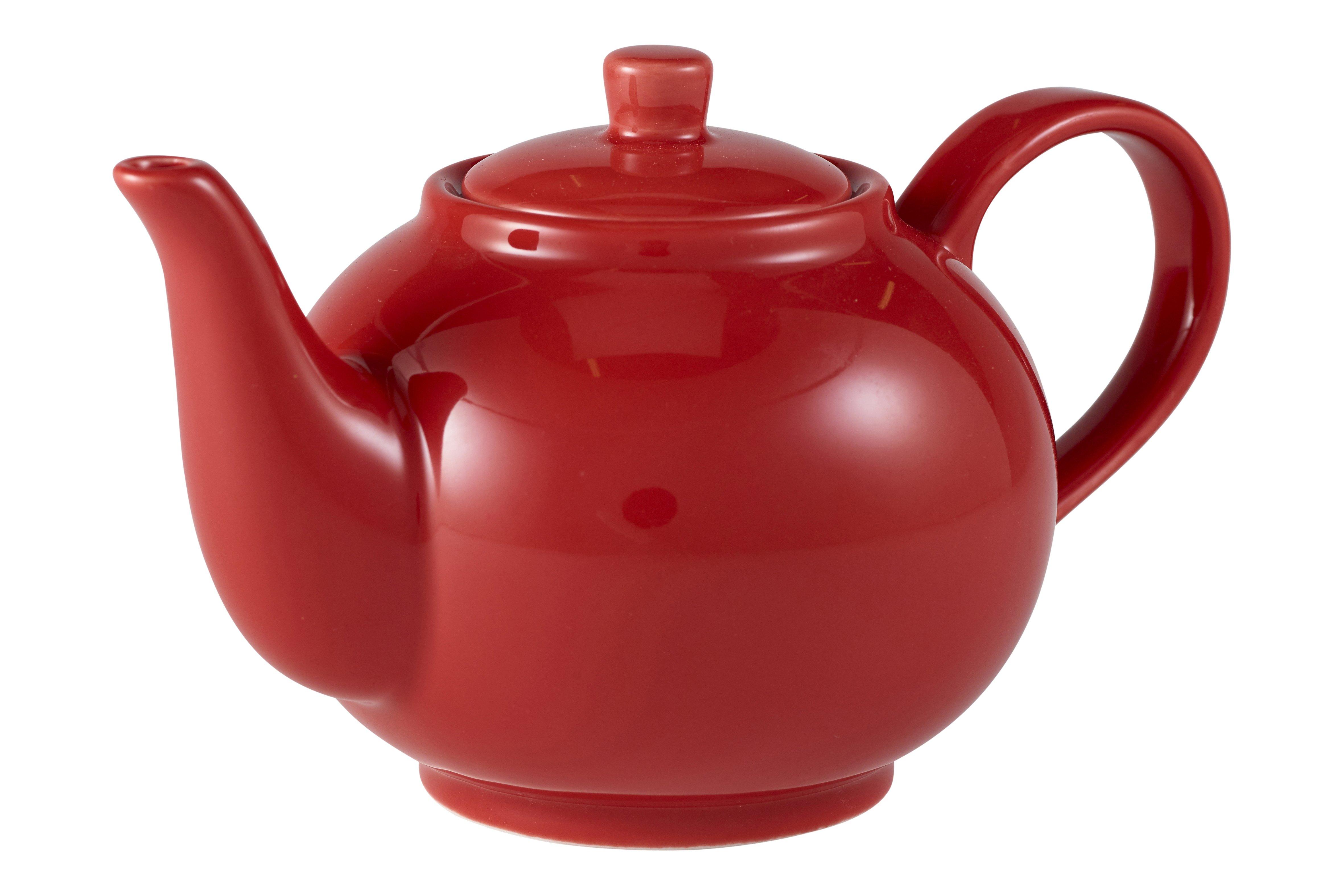 Red GenWare Porcelain Teapot 450ml