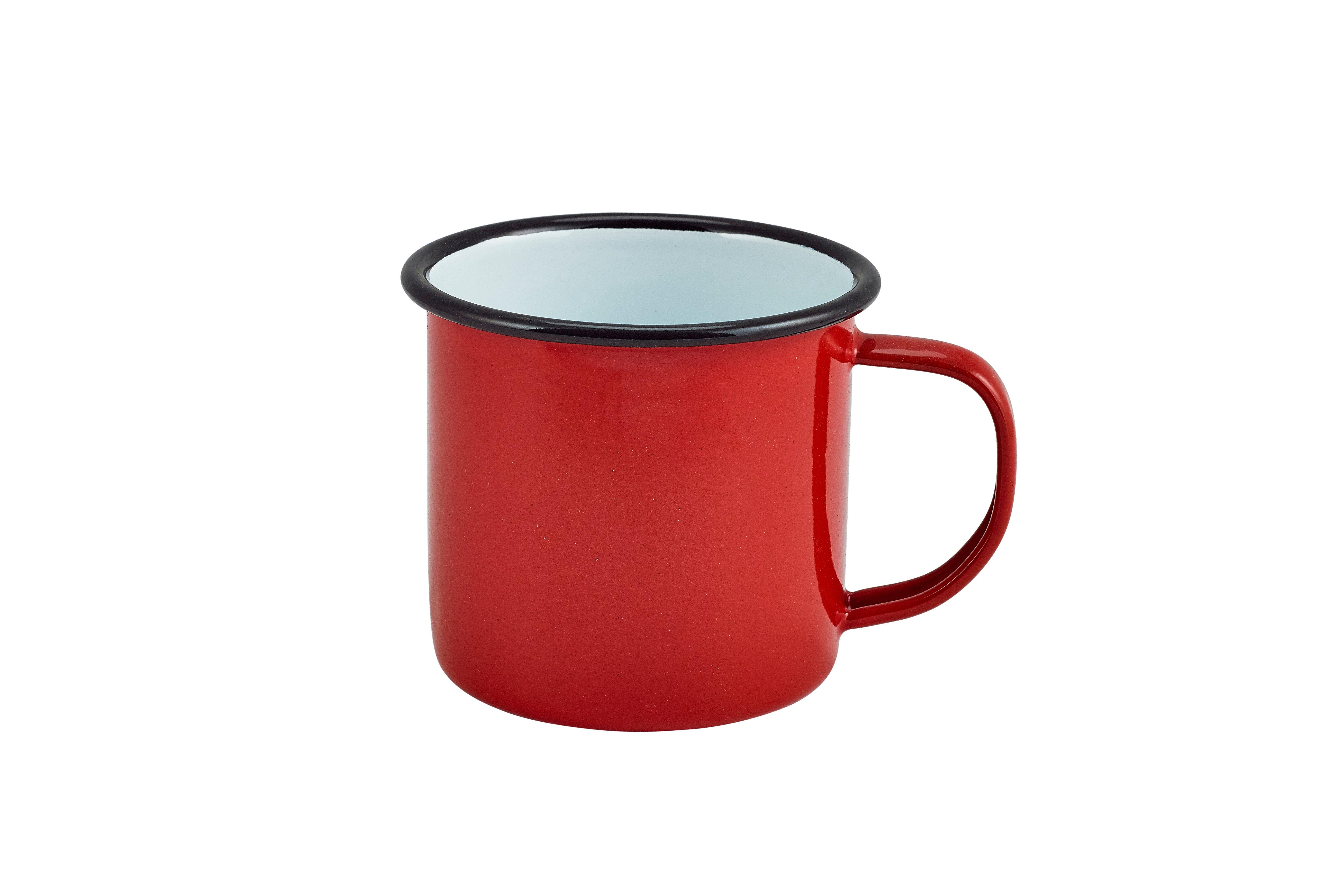 Red Enamel Mug