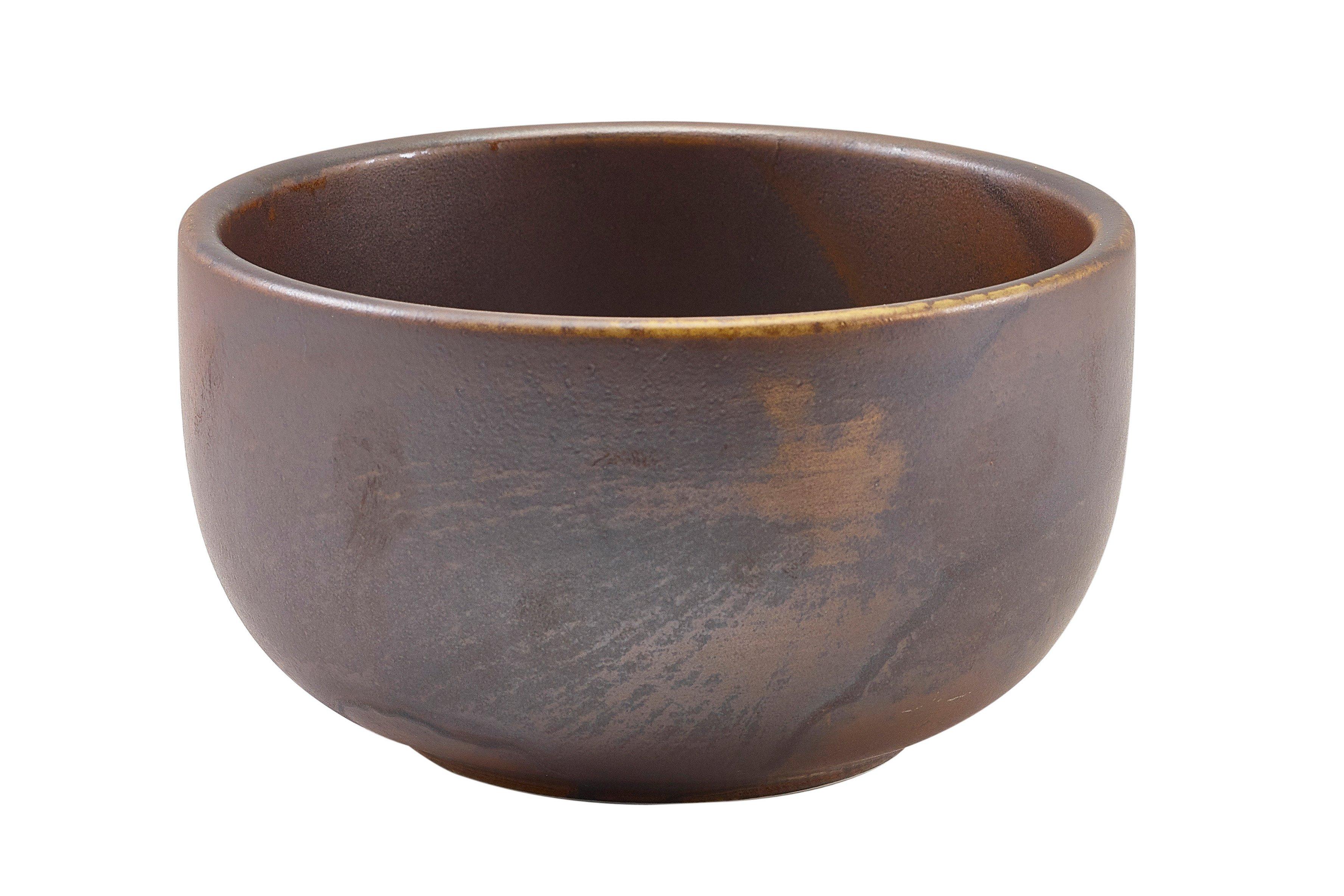 GenWare Rustic Copper Terra Porcelain Round Bowl 12.5cm
