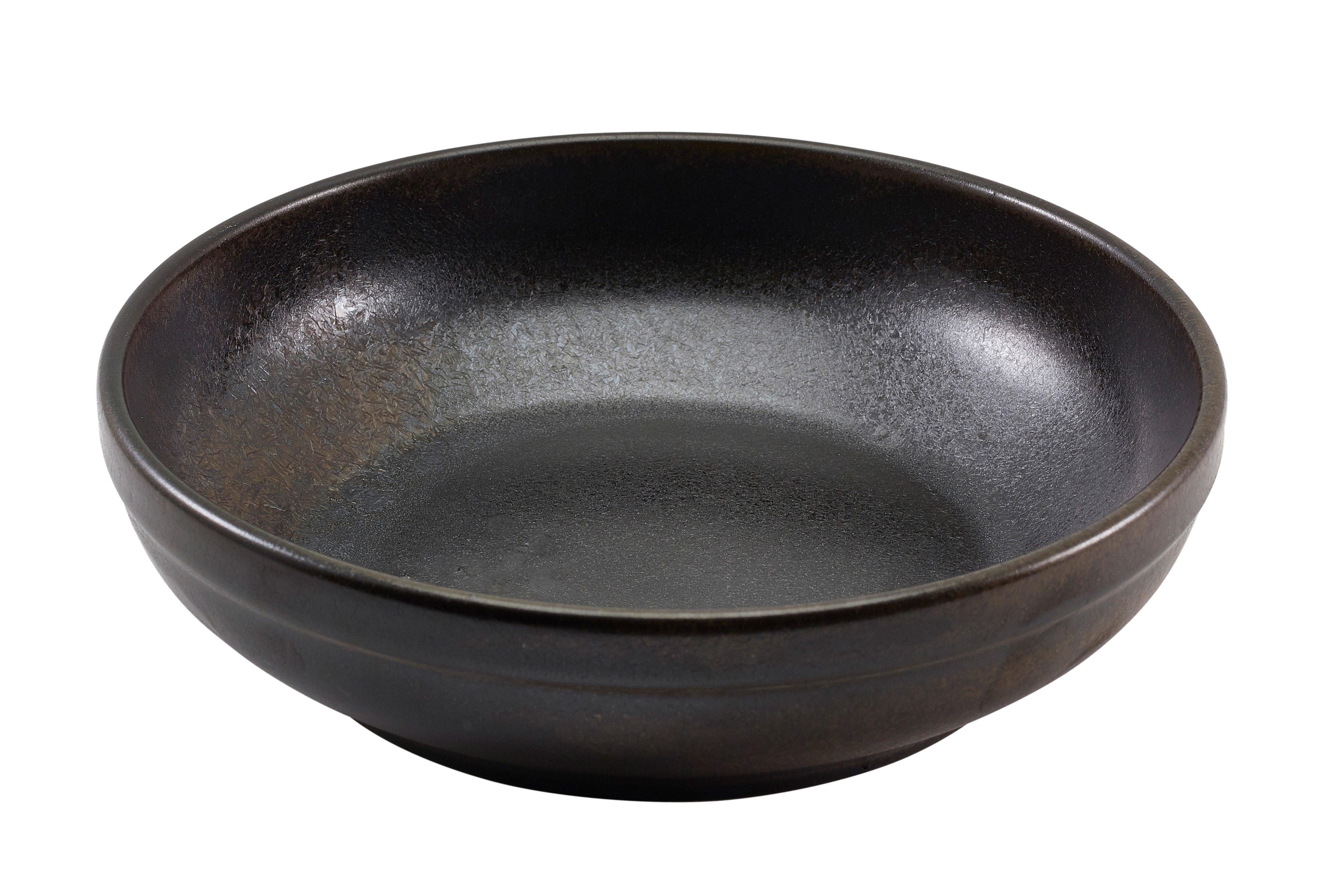 GenWare Black Terra Porcelain Coupe Bowl 20cm