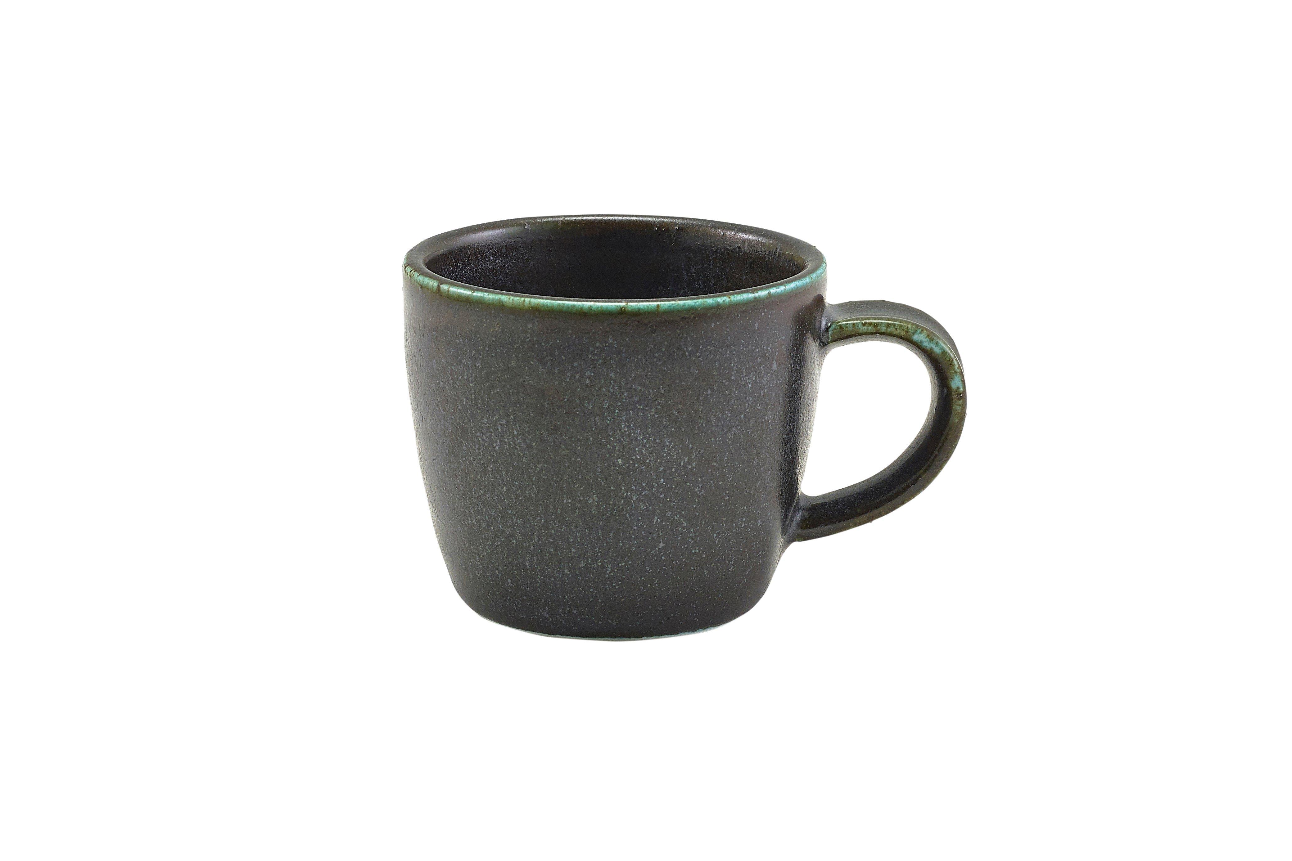 GenWare Cinder Black Terra Porcelain Espresso Cup 90ml