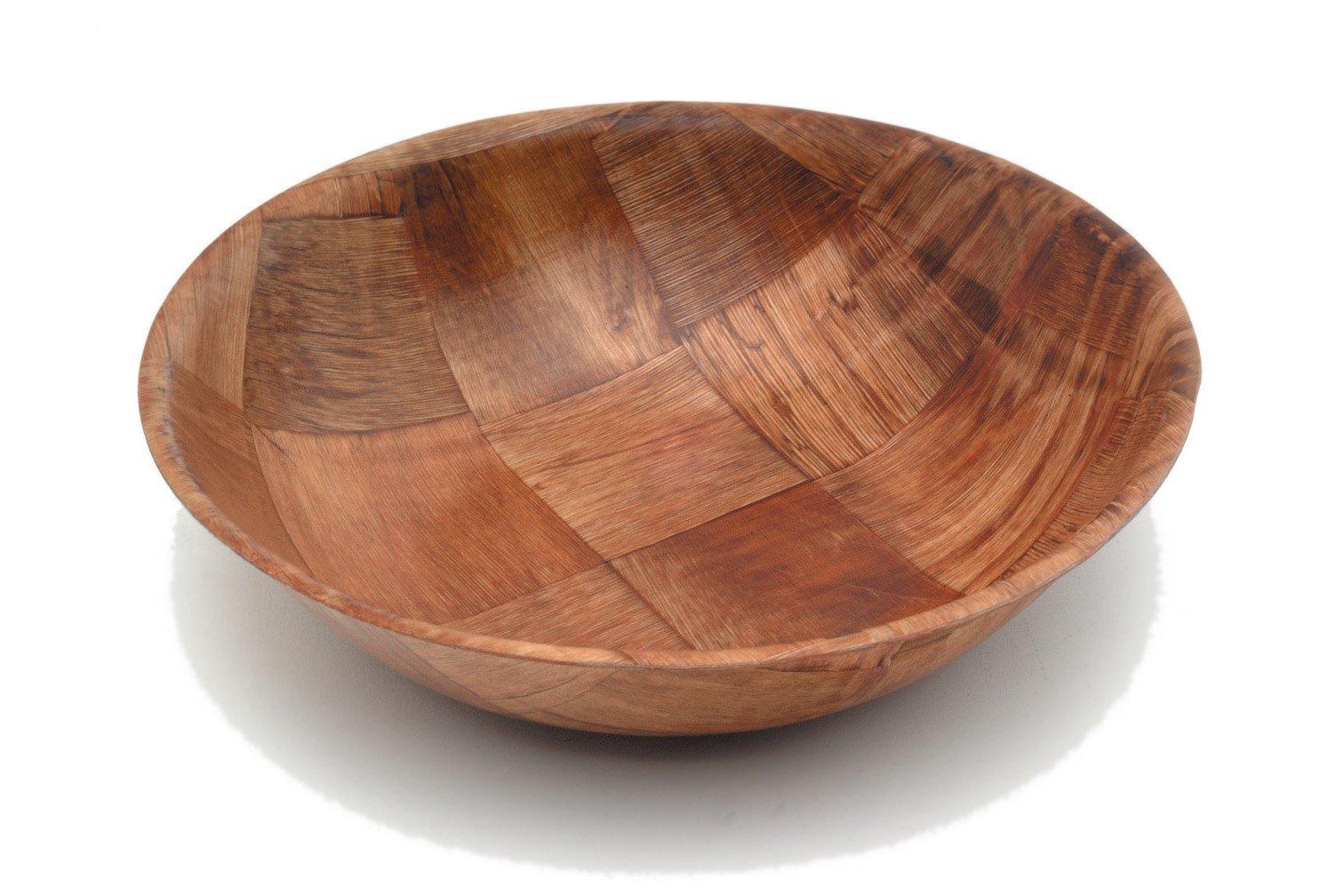 Woven Wood Bowl 25.4x 7cm