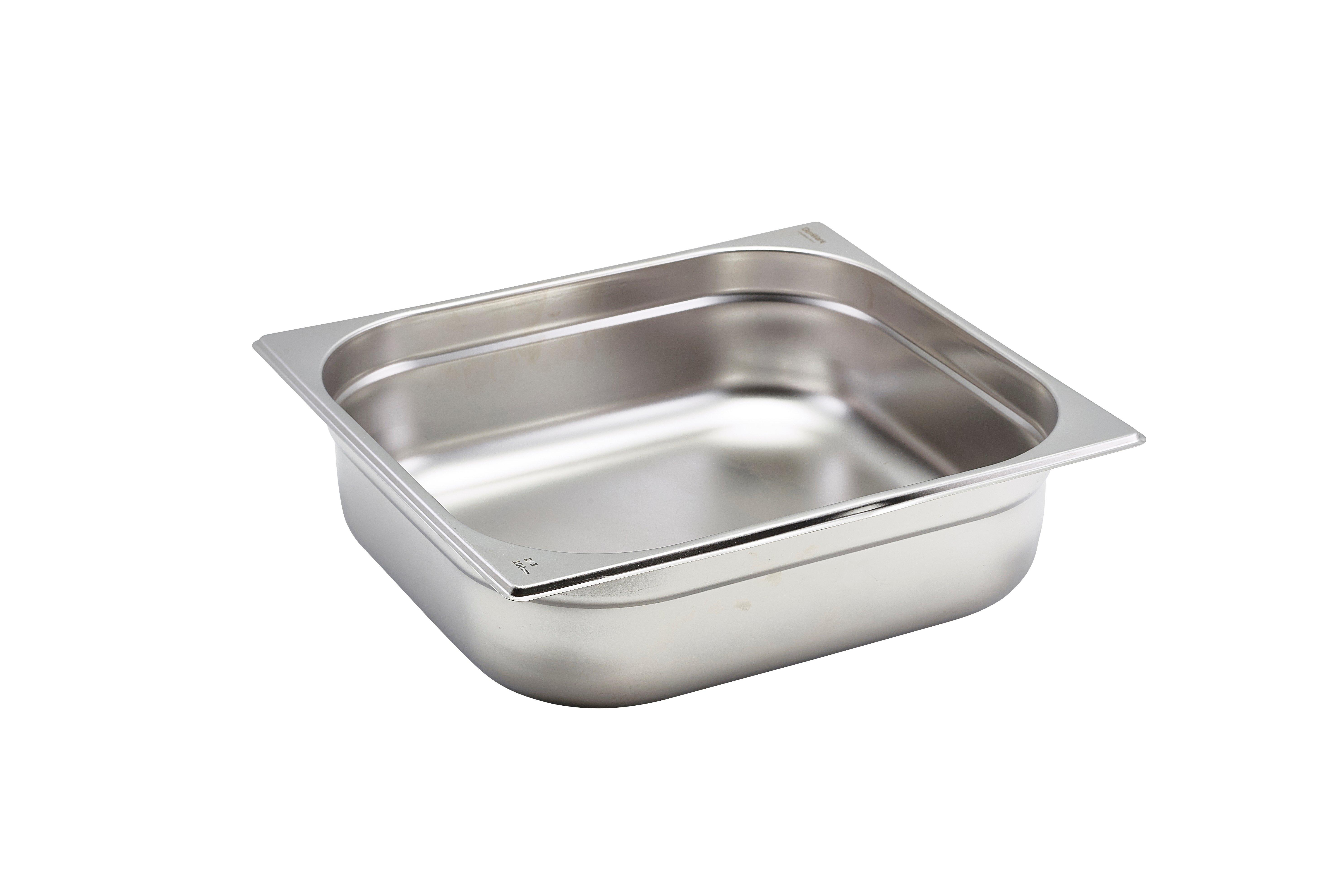GenWare Stainless Steel Gastronorm 2/3 x 10cm