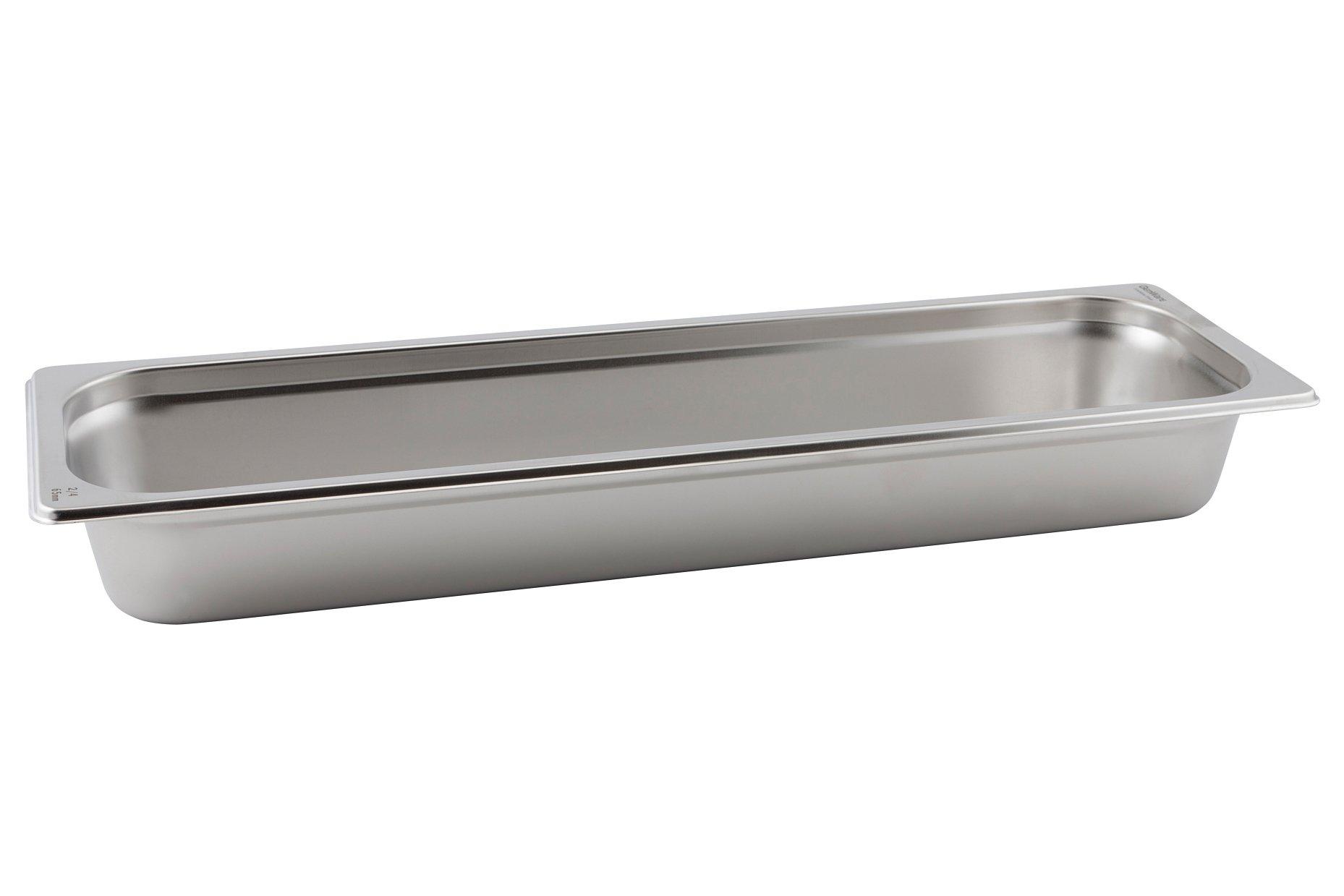 GenWare Stainless Steel Gastronorm 2/4 x 6.5cm