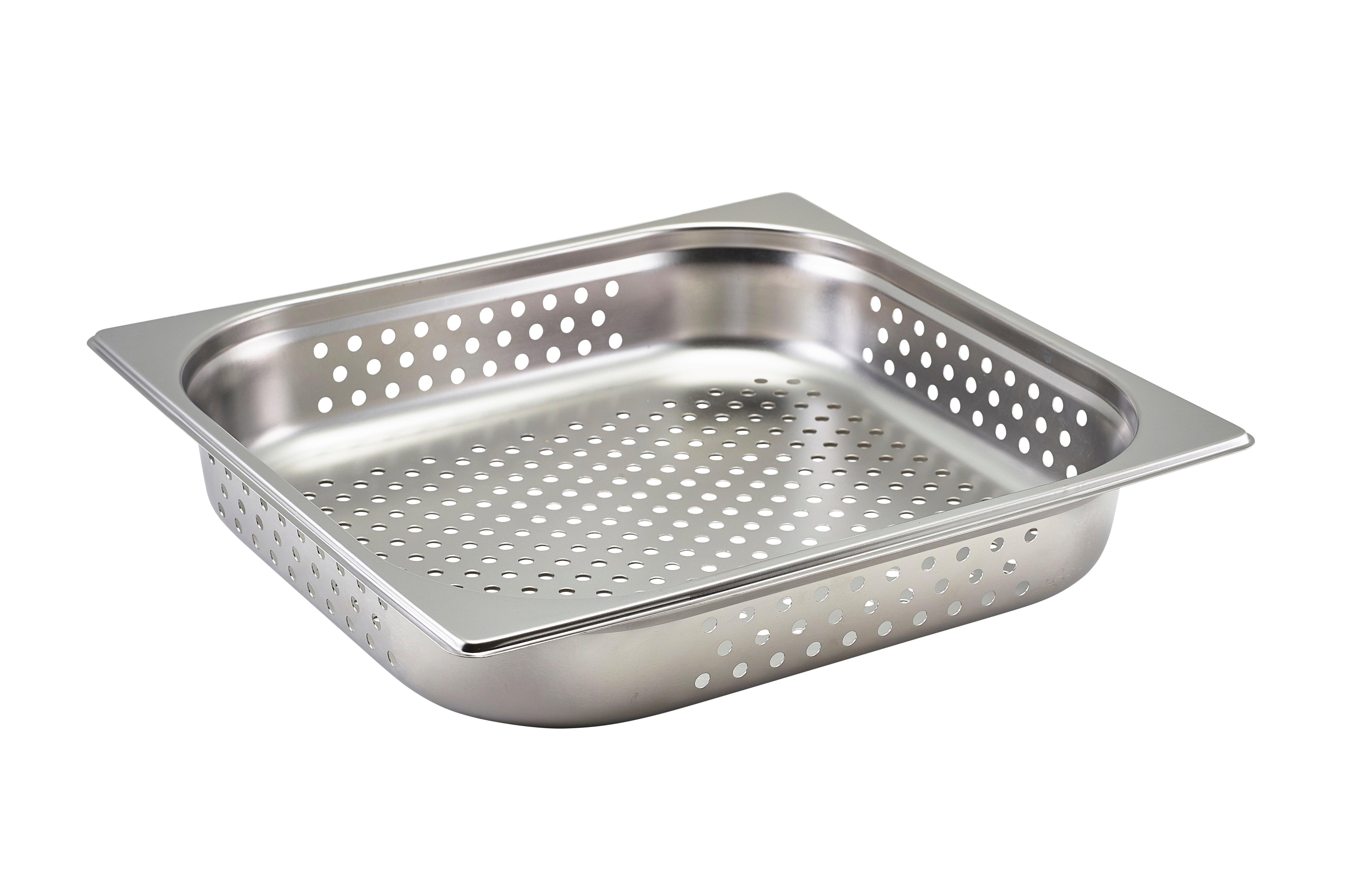 Stainless Steel Perforated 2/3 Gastronorm 6.5cm