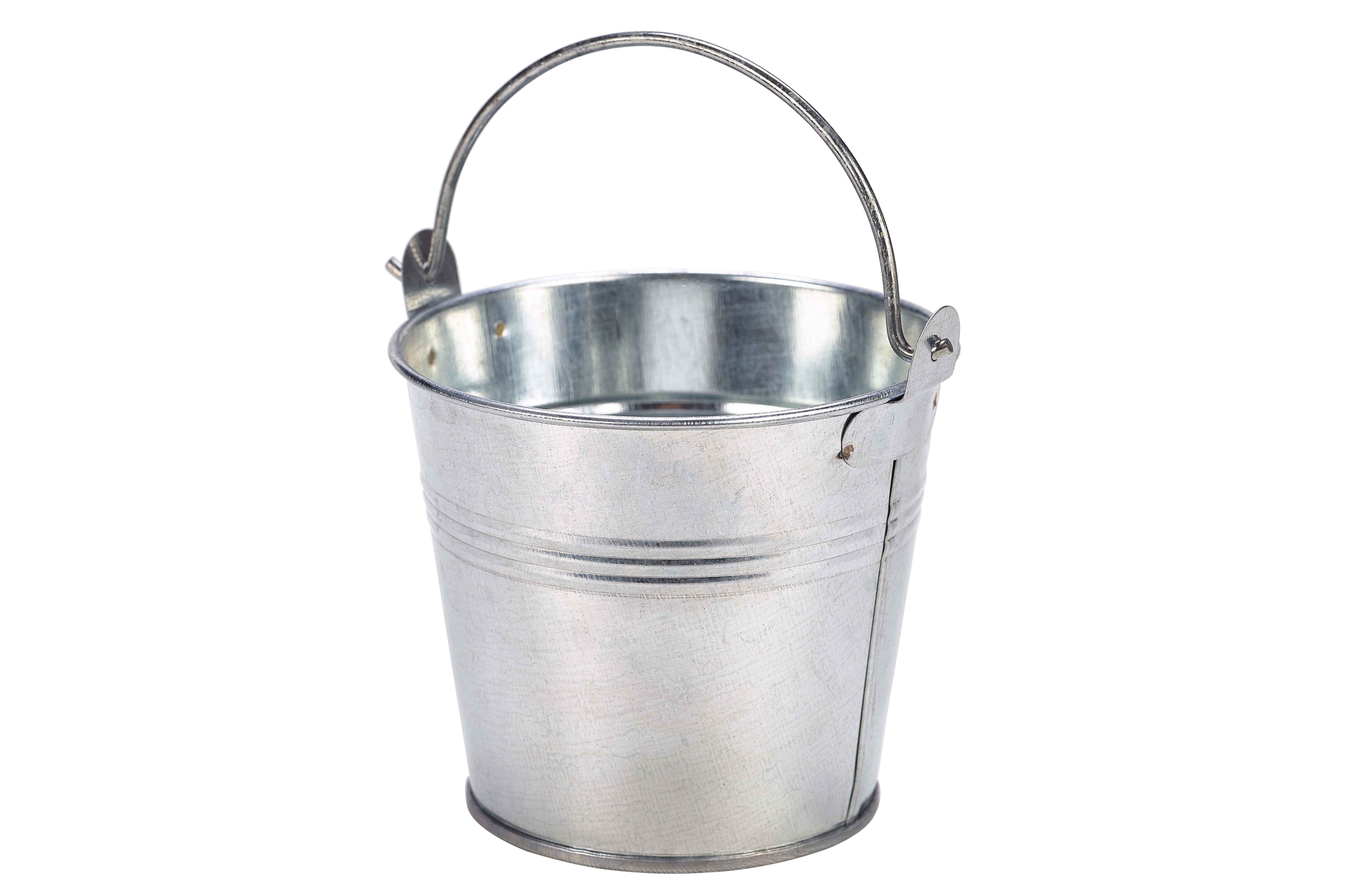 Galvanised Steel Round Bucket 10x9cm