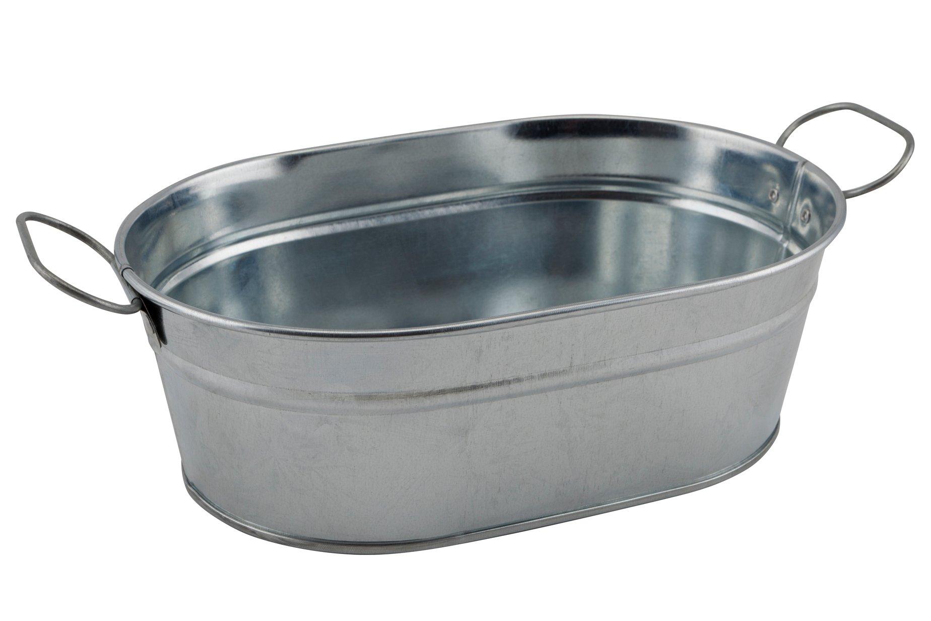 Galvanised Steel Rectangular Tub 15x22x6cm