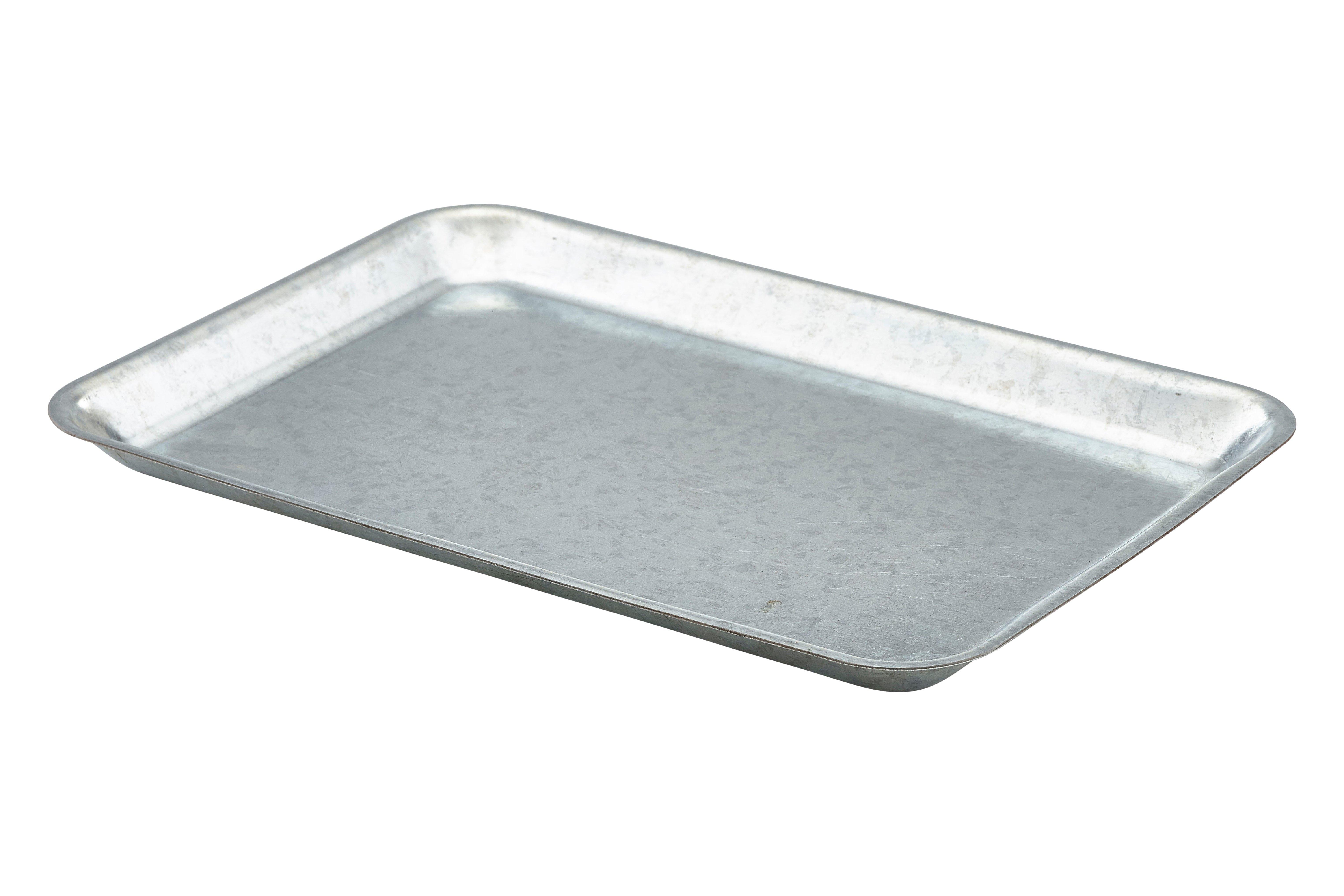 Galvanised Steel Rectangular Serving Tray 31.5cm