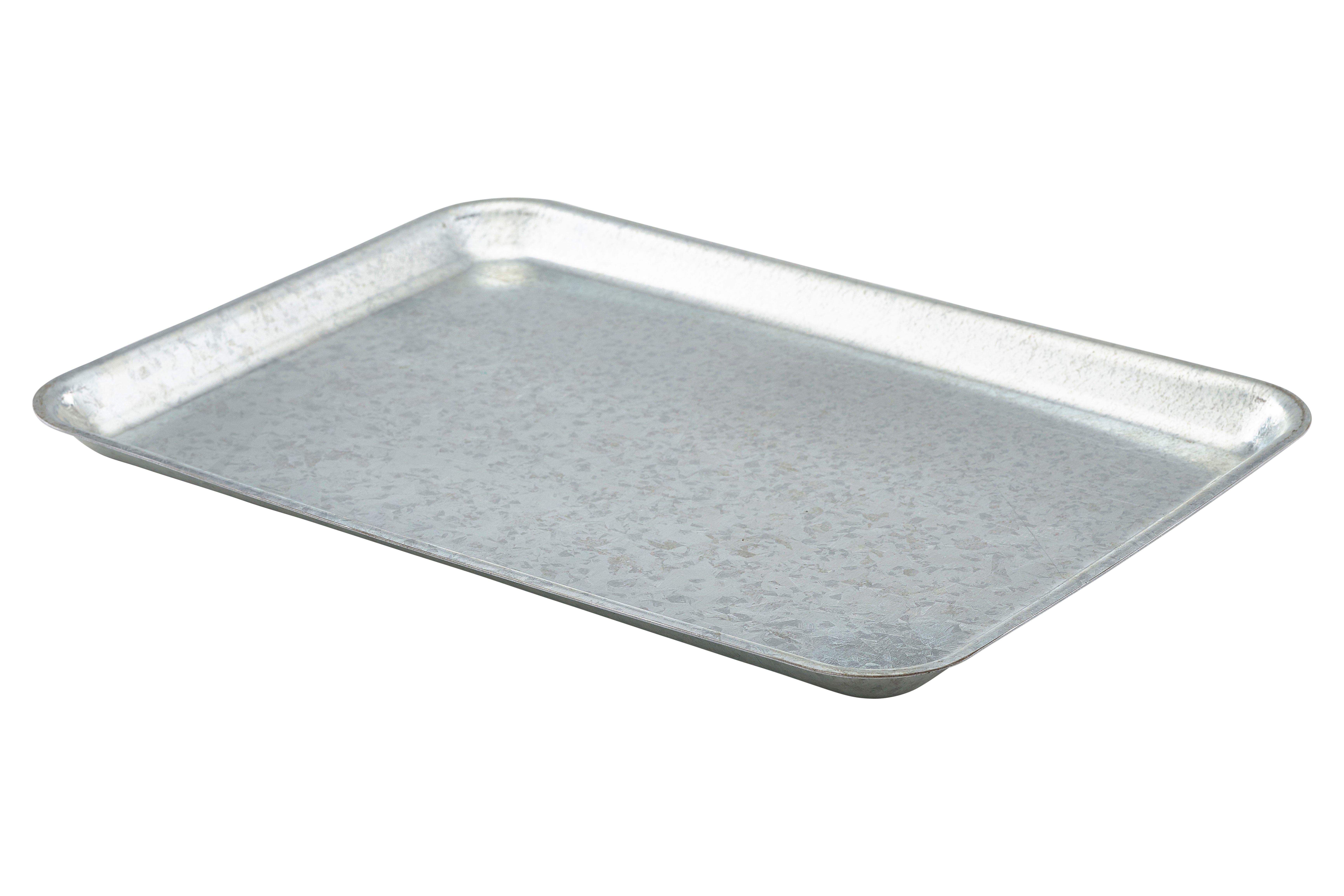 Galvanised Steel Rectangular Serving Tray 37cm