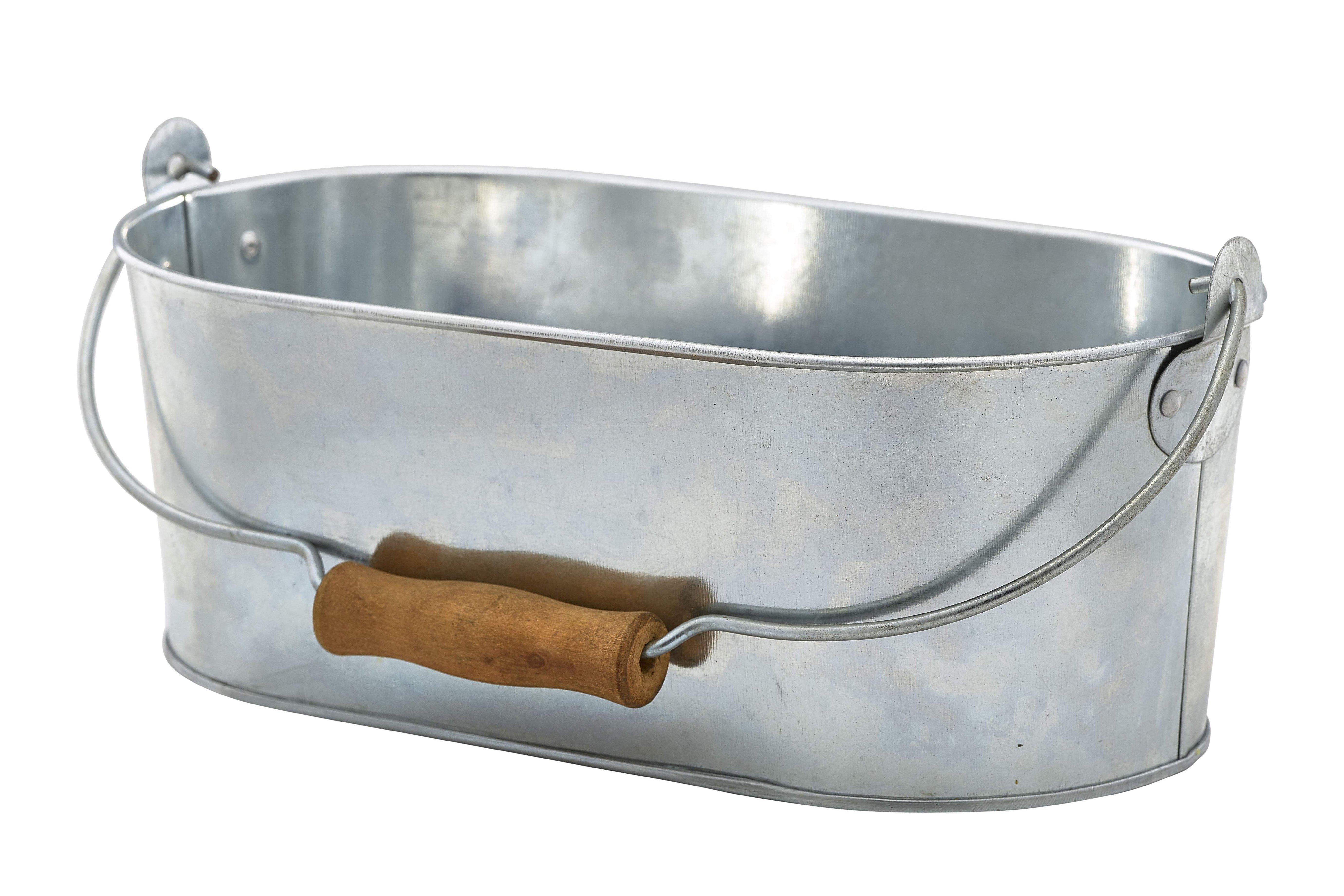 Galvanised Steel Oval Table Caddy