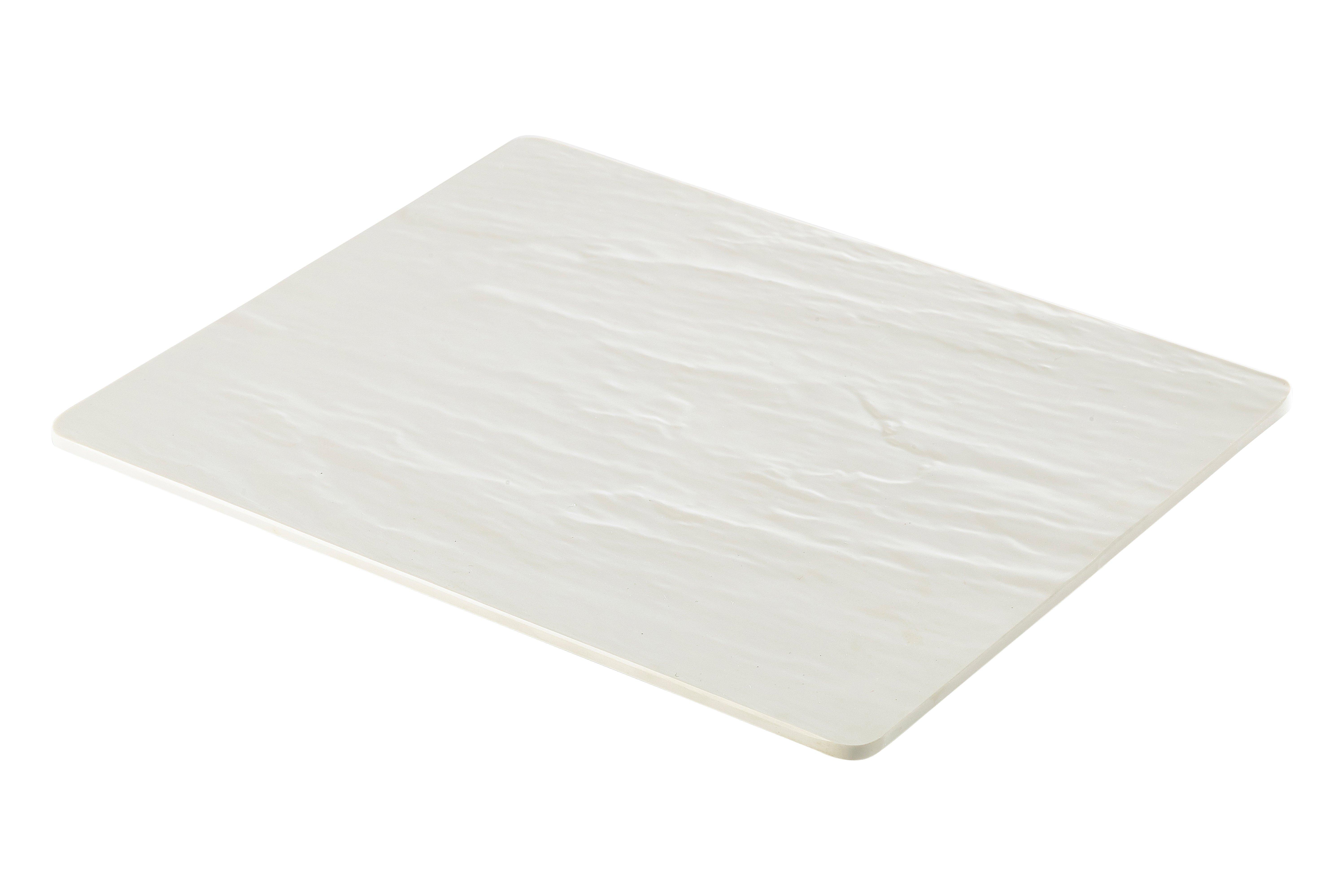 Slate Effect Melamine Platter White GN 1/2