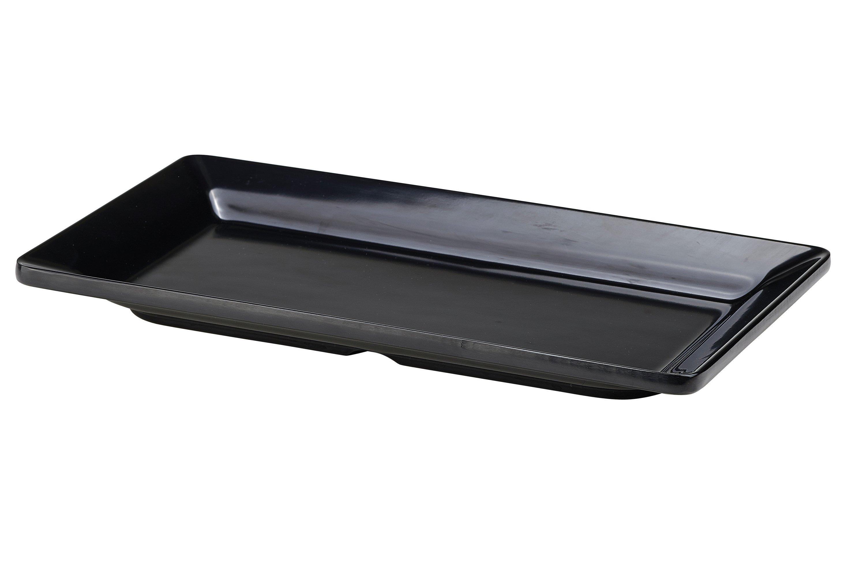 GenWare Black Melamine Platter 1/3 GN 32x17.6cm