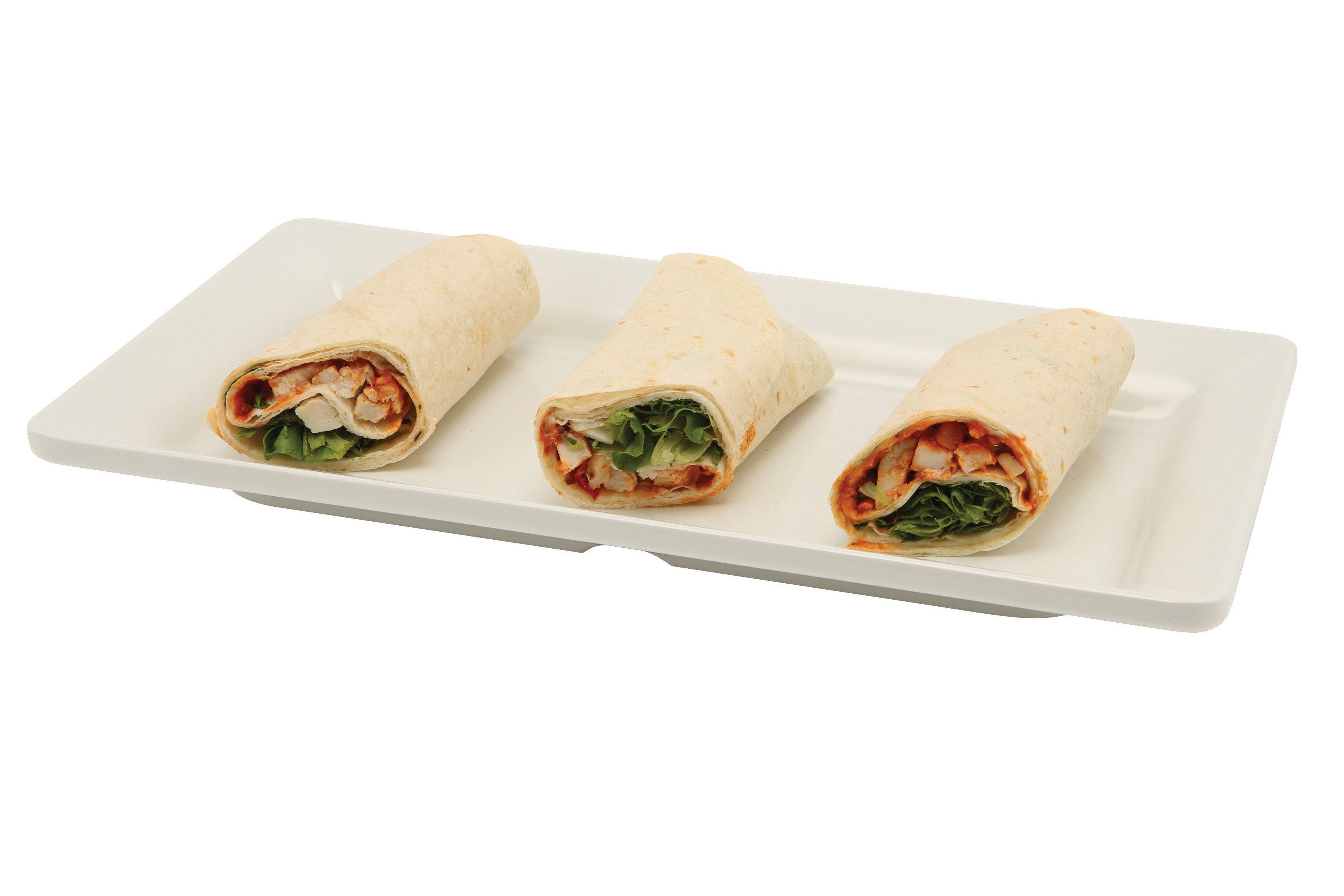 GenWare White Melamine Platter 1/3 GN 32x17.6cm