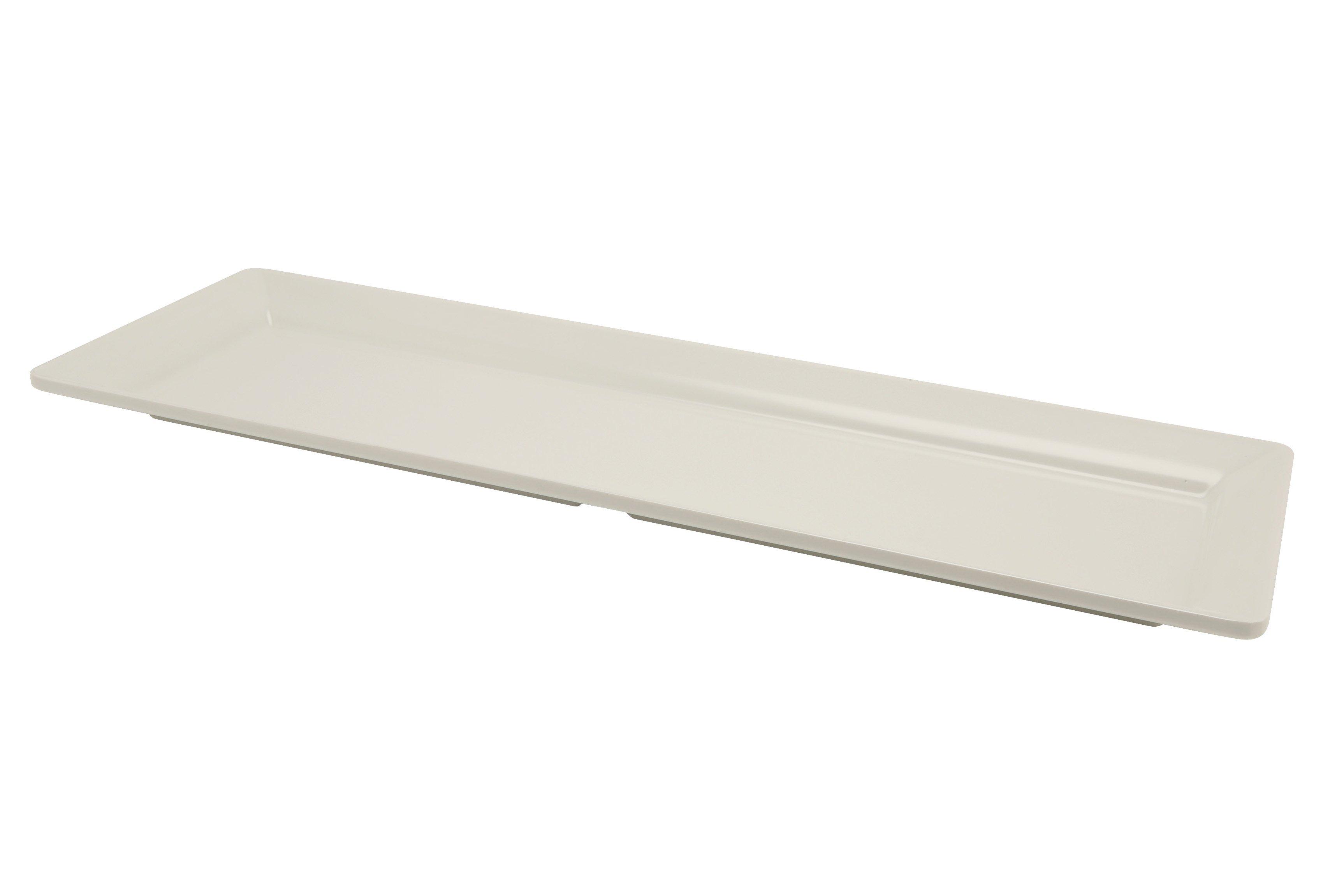 GenWare White Melamine Platter 2/4 GN 53x17.6cm