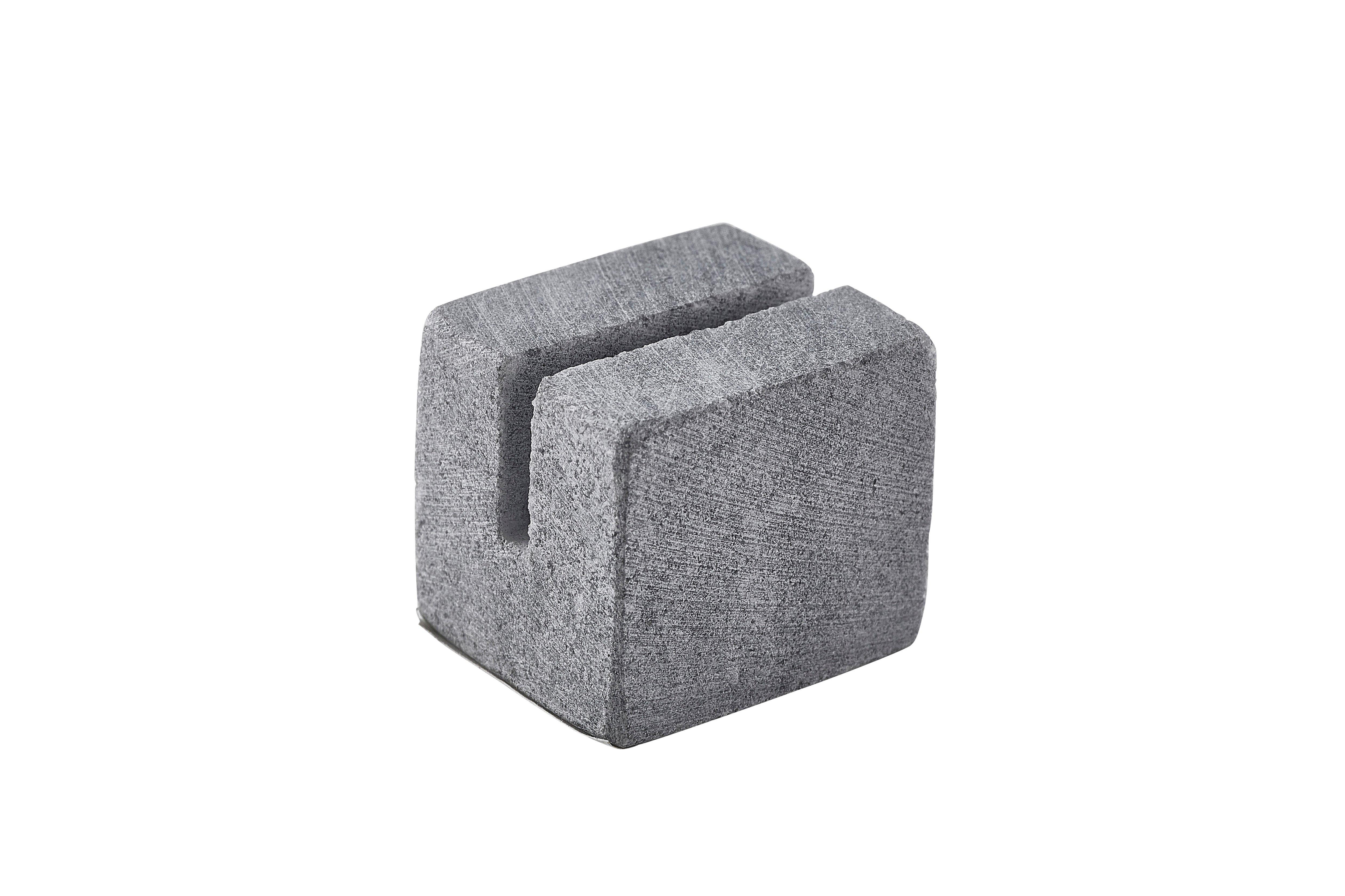 Marble Sign Holder Grey 3x2.5x2.5cm