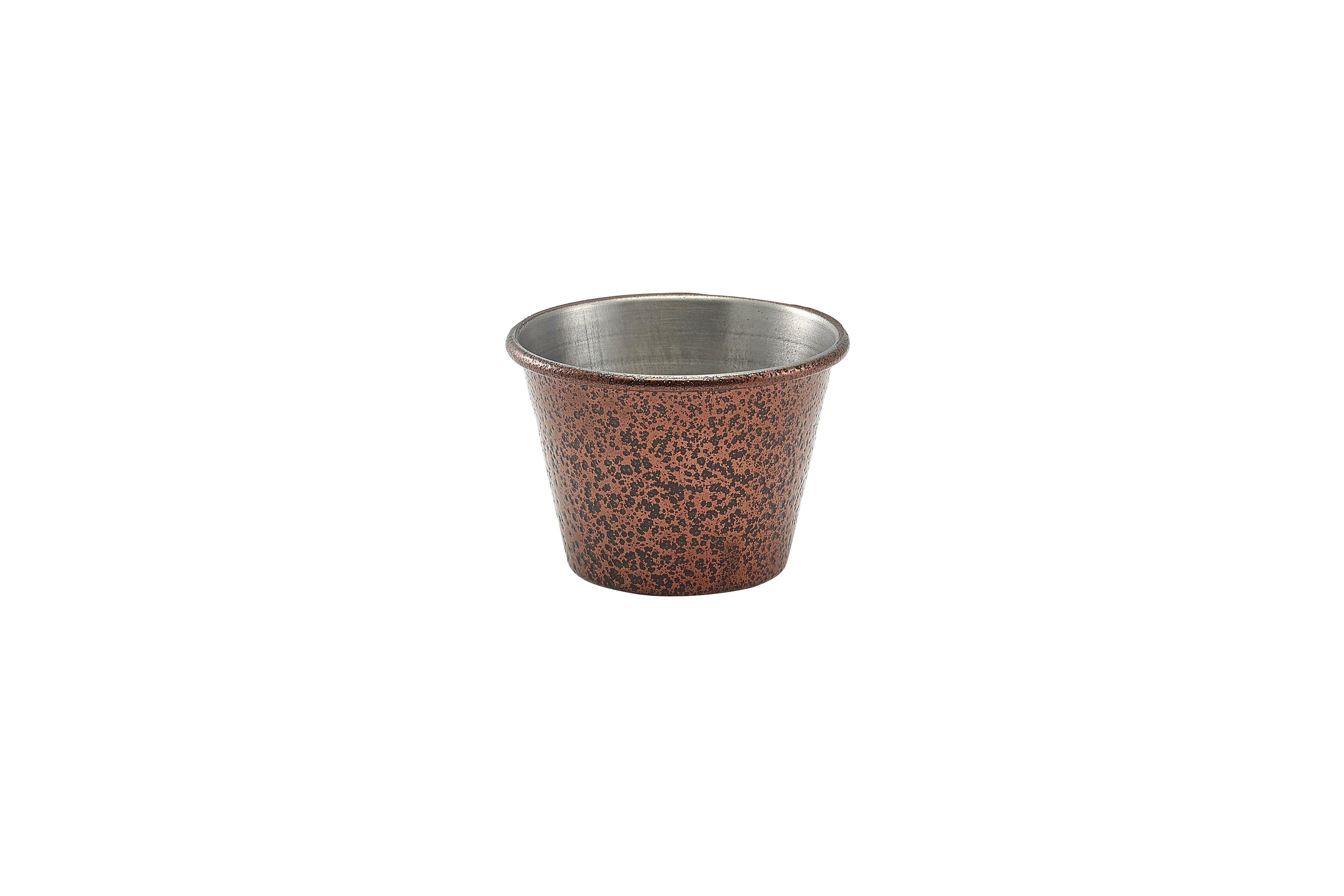 Copper Antique Finish Hammered Ramekin 71ml