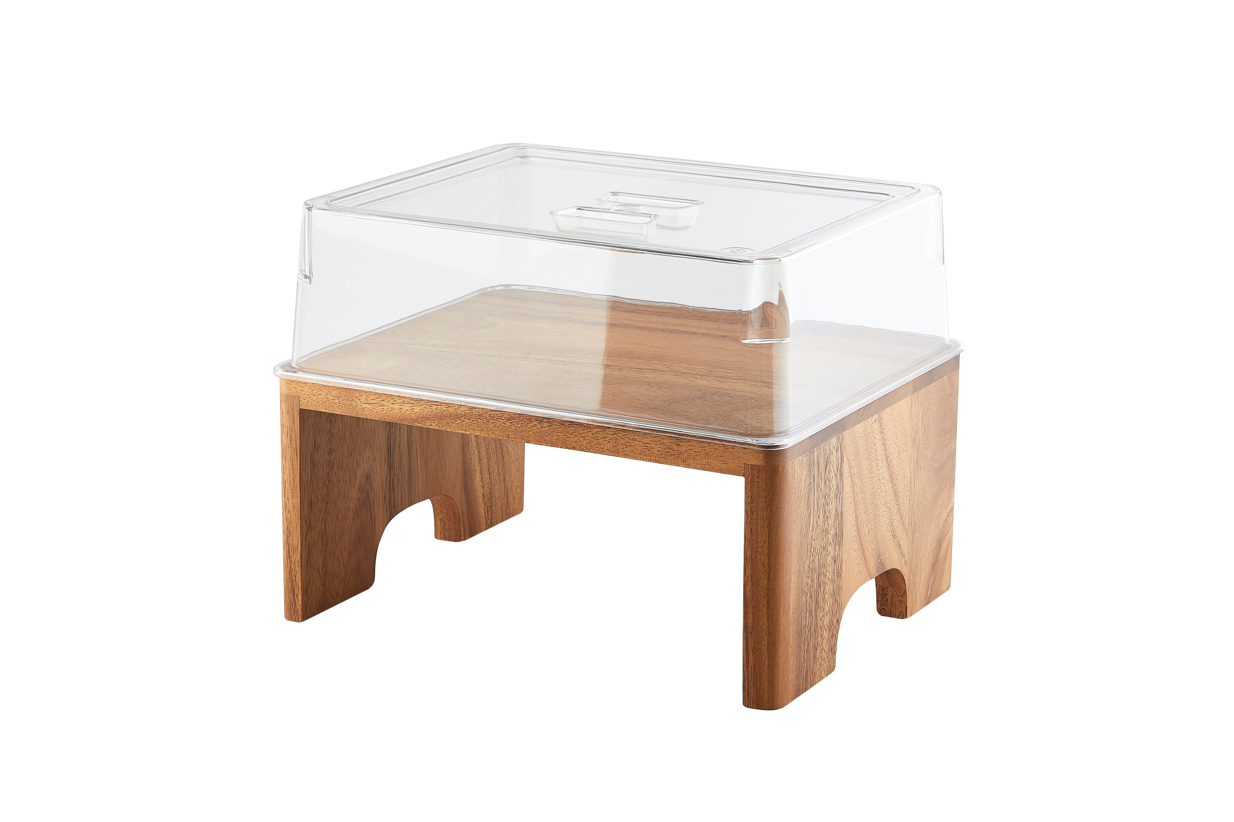 Acacia Wood GN Buffet Riser  1/4 GN