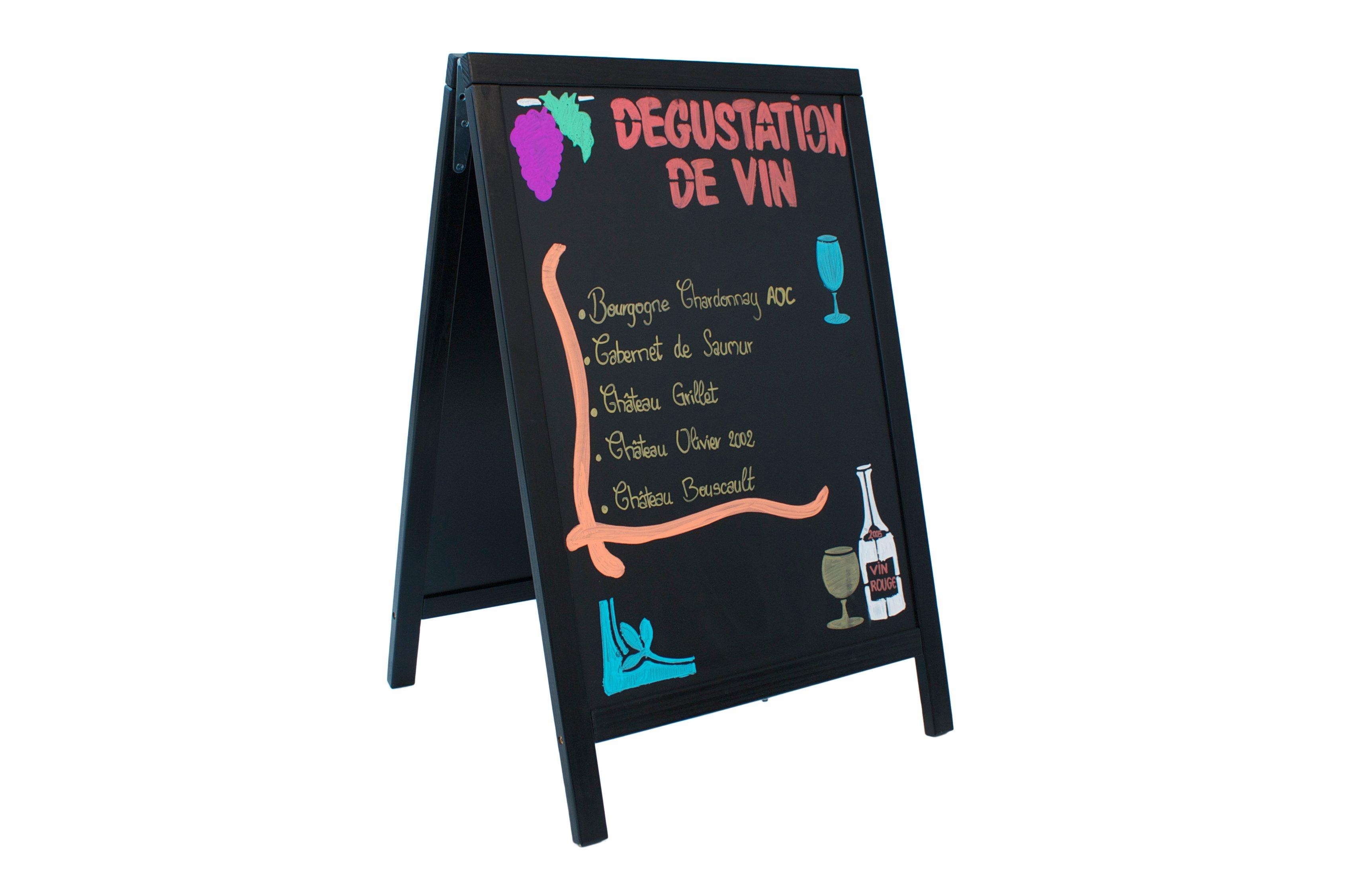 Black Pavement Chalkboard 55x85cm