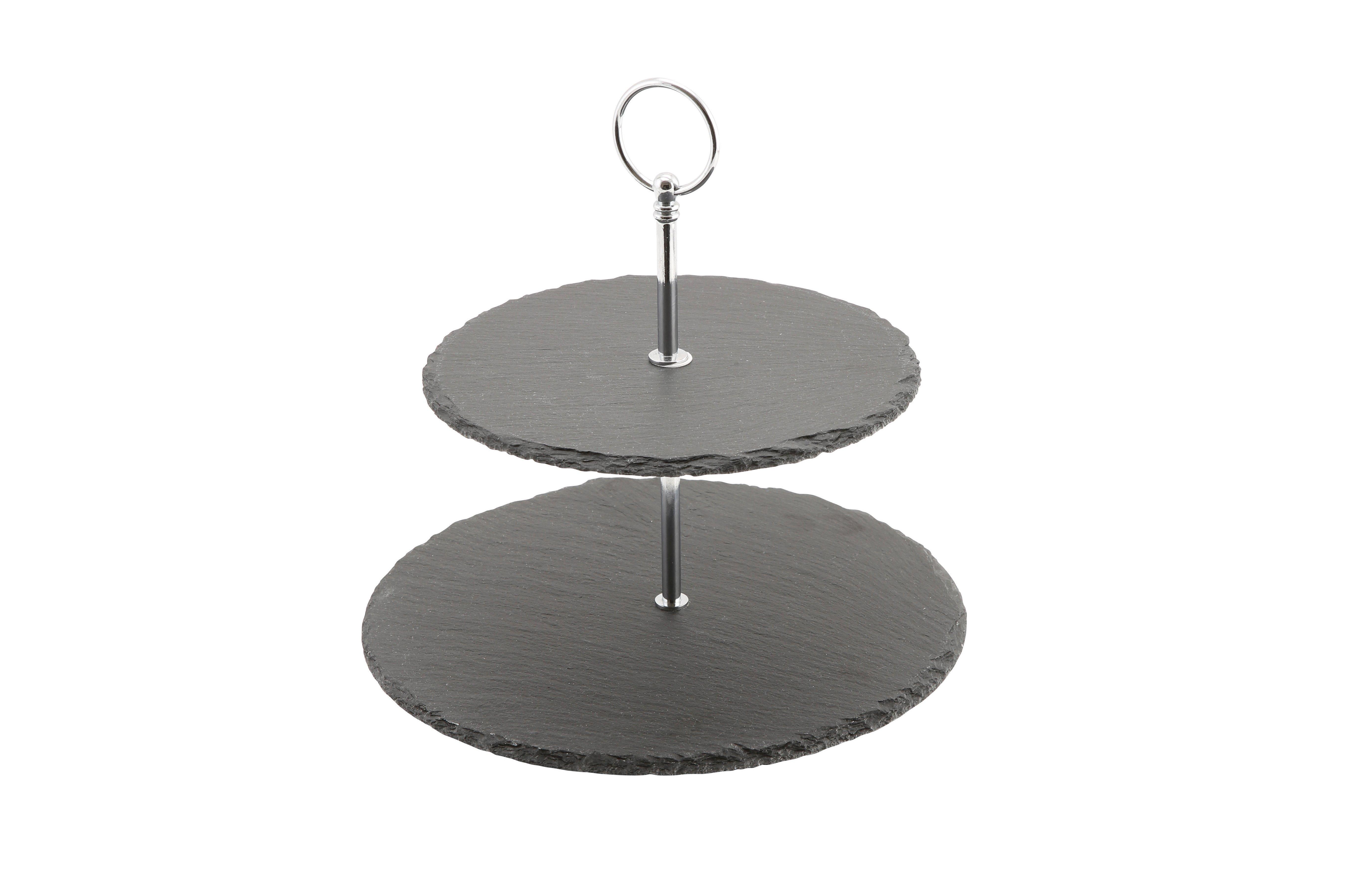 2 Tier Slate Cake Stand