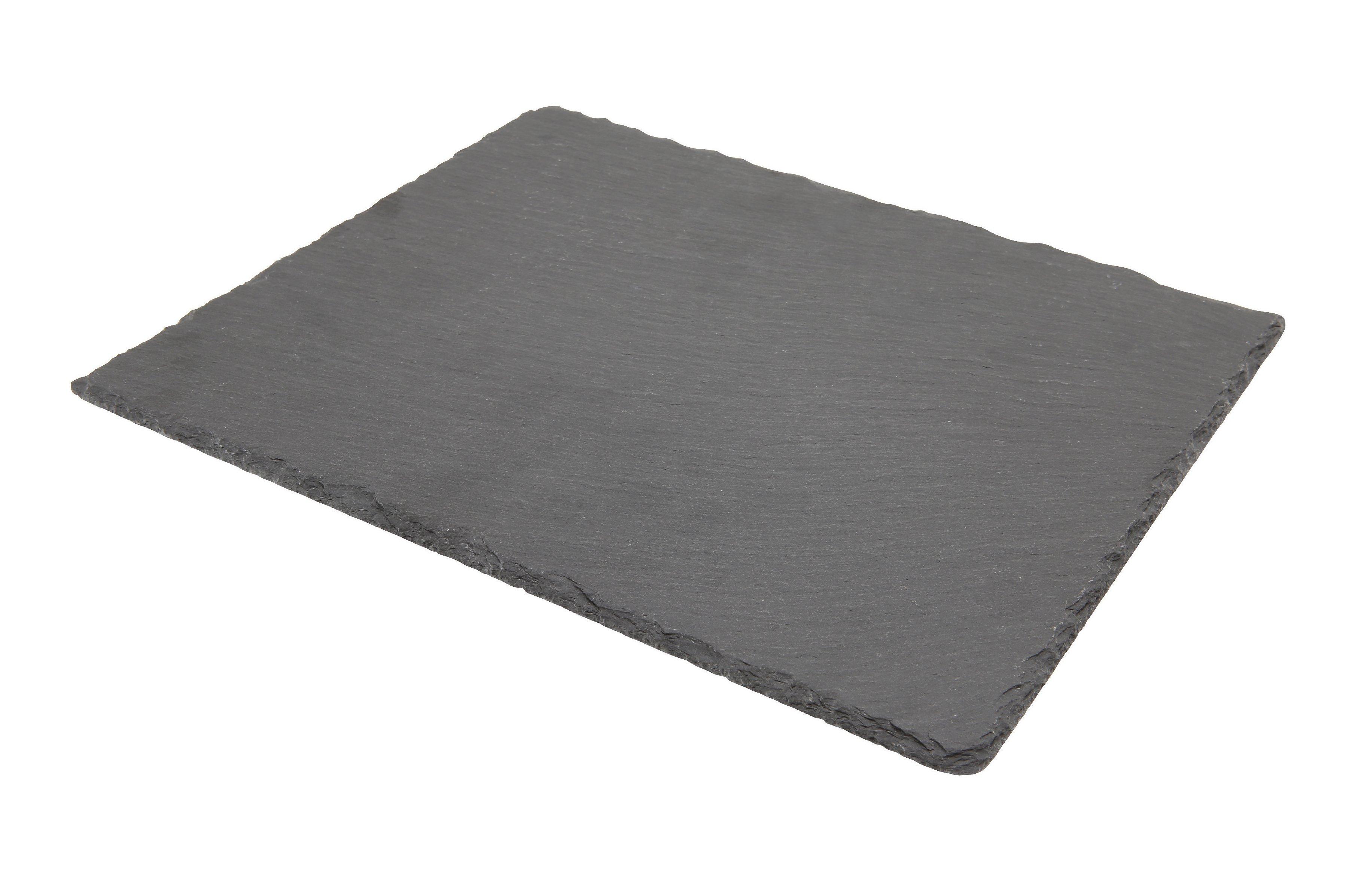 Natural Edge Rectangular Slate Platter 32x26cm