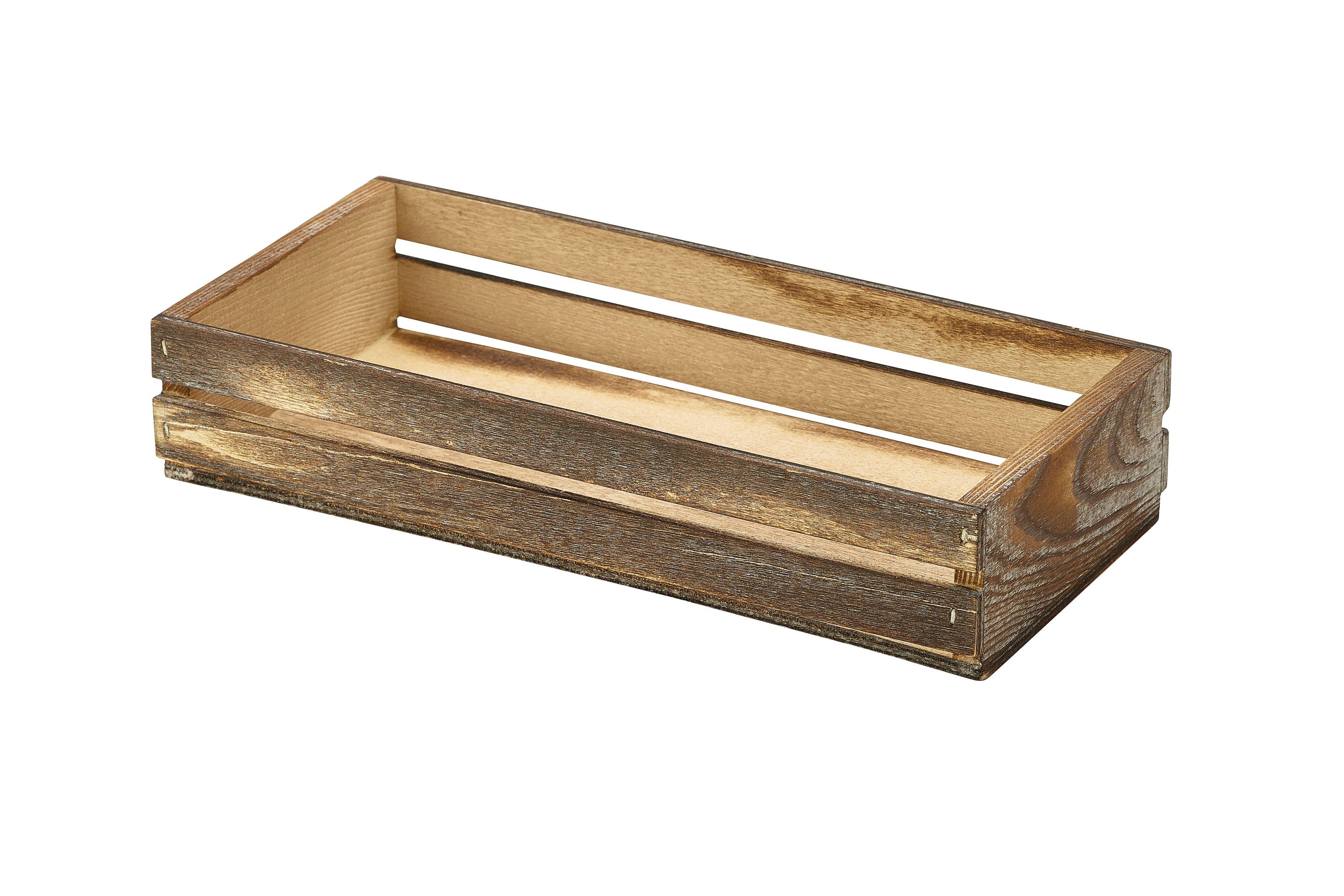 GenWare Dark Rustic Wooden Crate 25x12x5cm