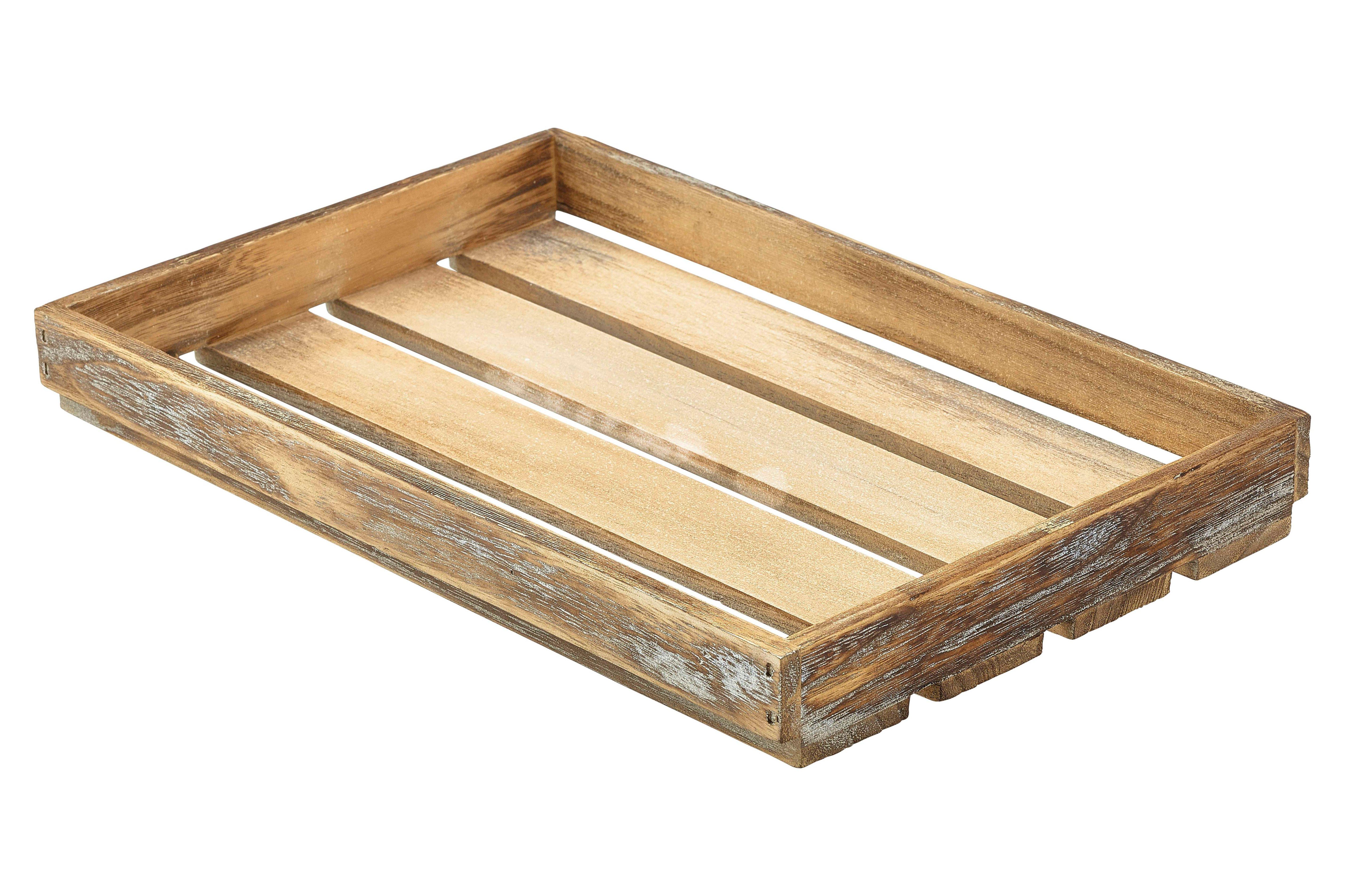GenWare Dark Rustic Wooden Crate 35x23x4cm