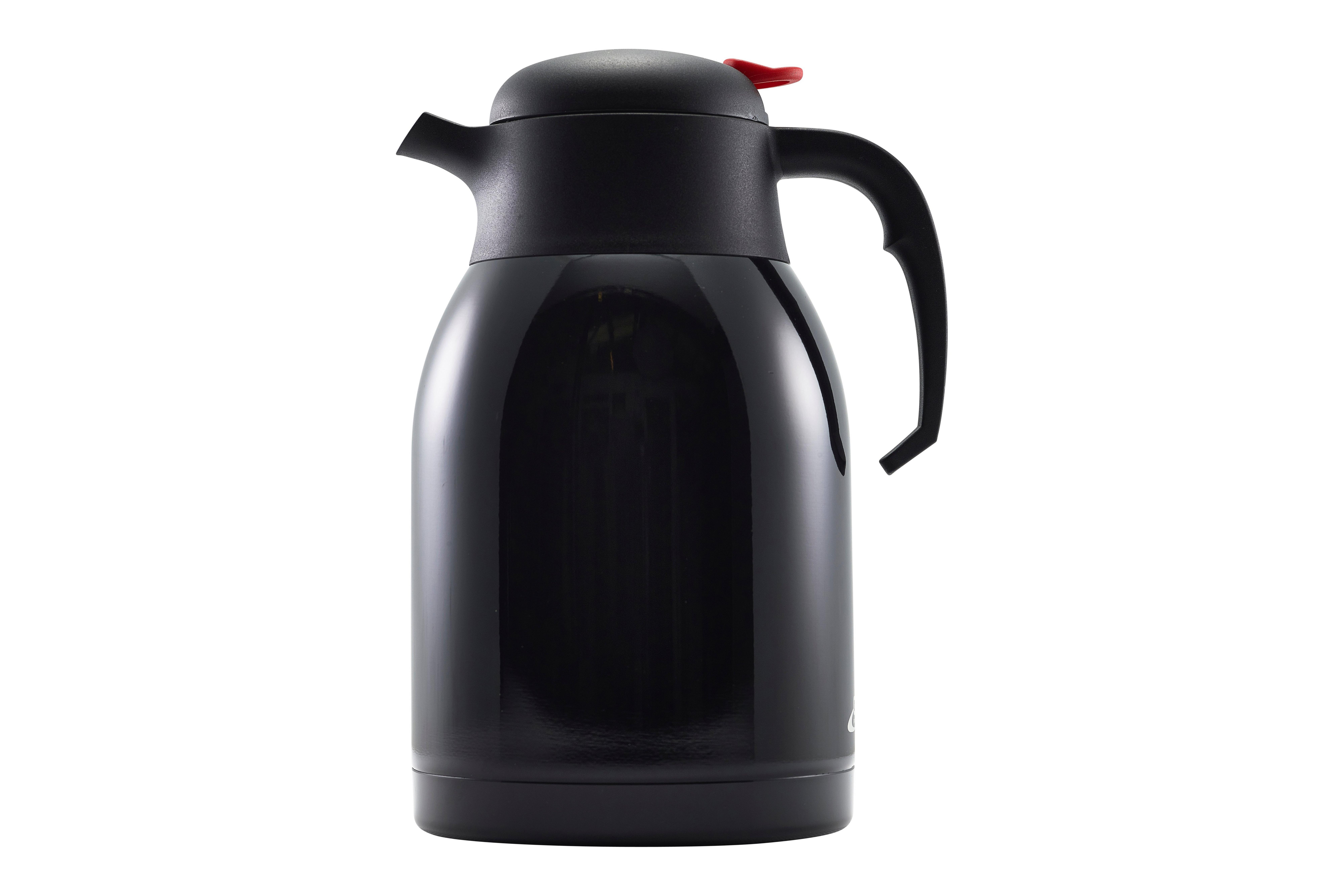 Black Push Button Vacuum Jug 2ltr