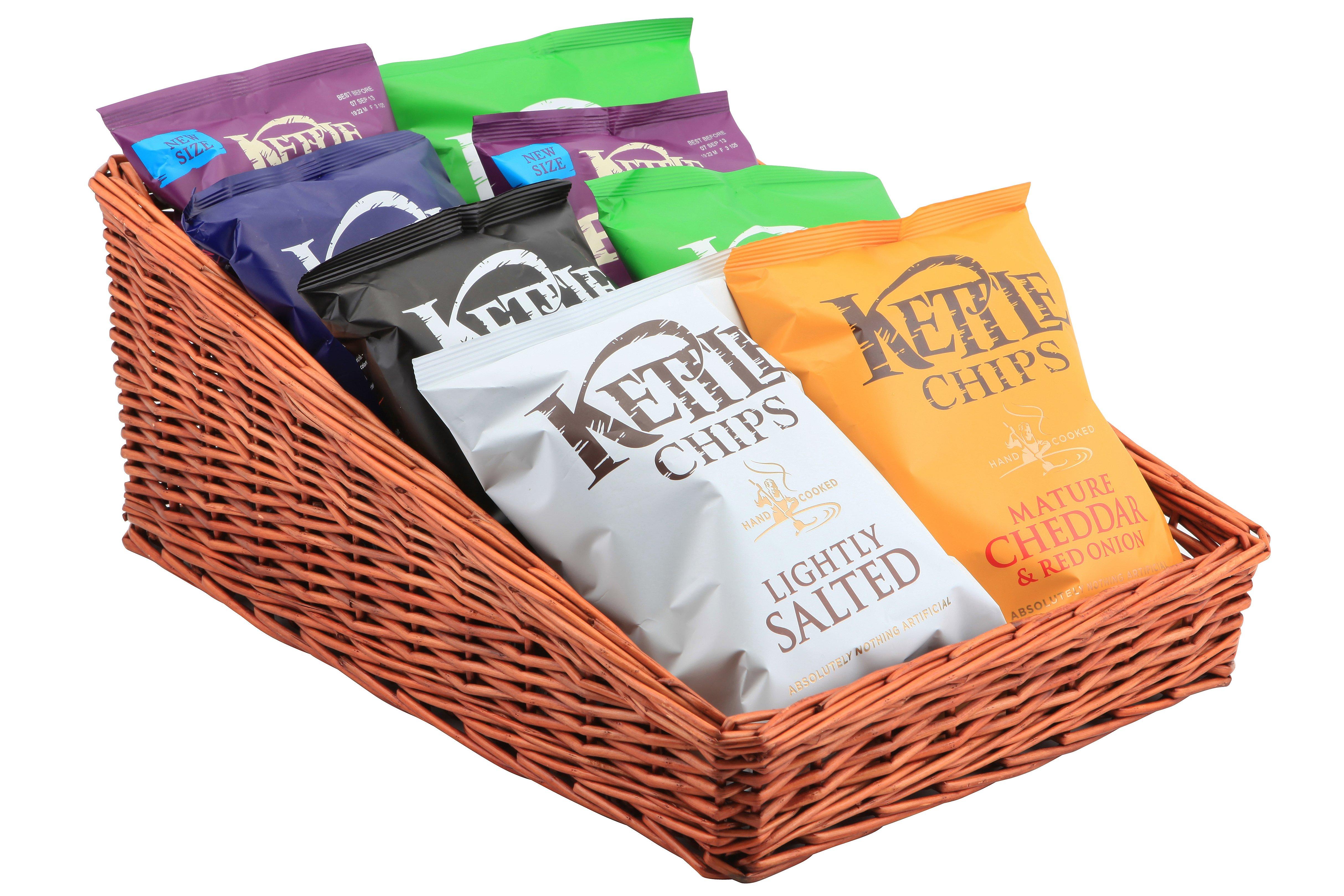 Natural Rectangular Wicker Display Basket