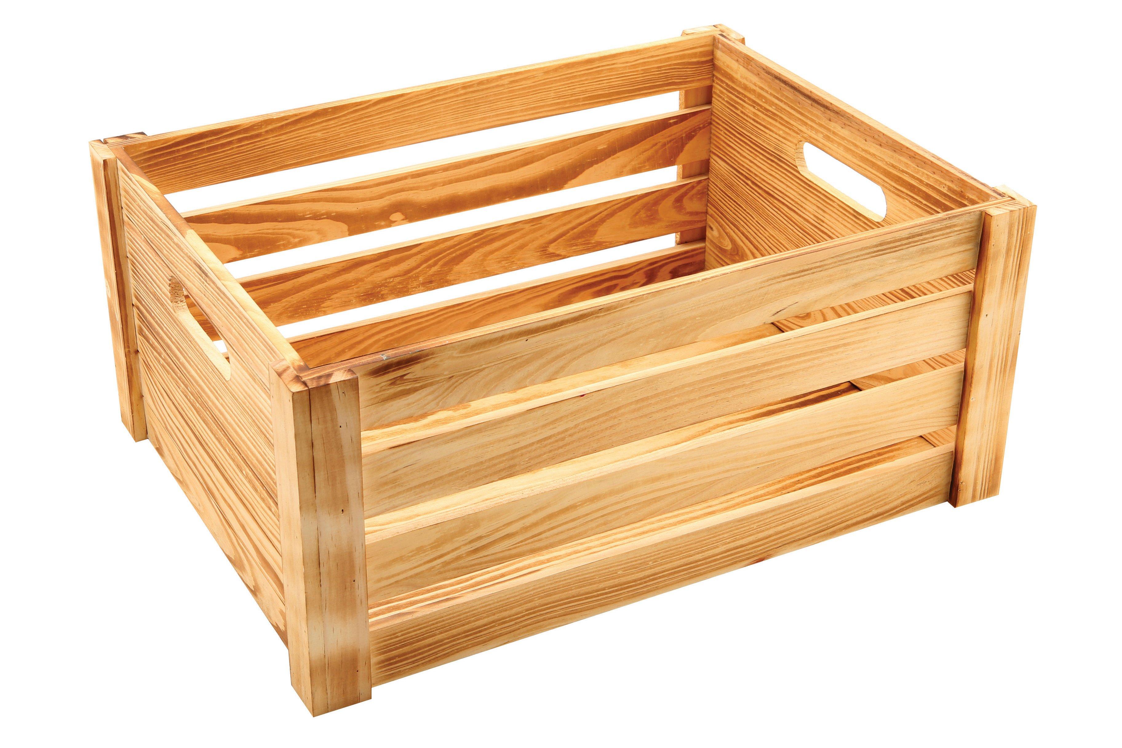 GenWare Rustic Wooden Crates 41x30x18cm