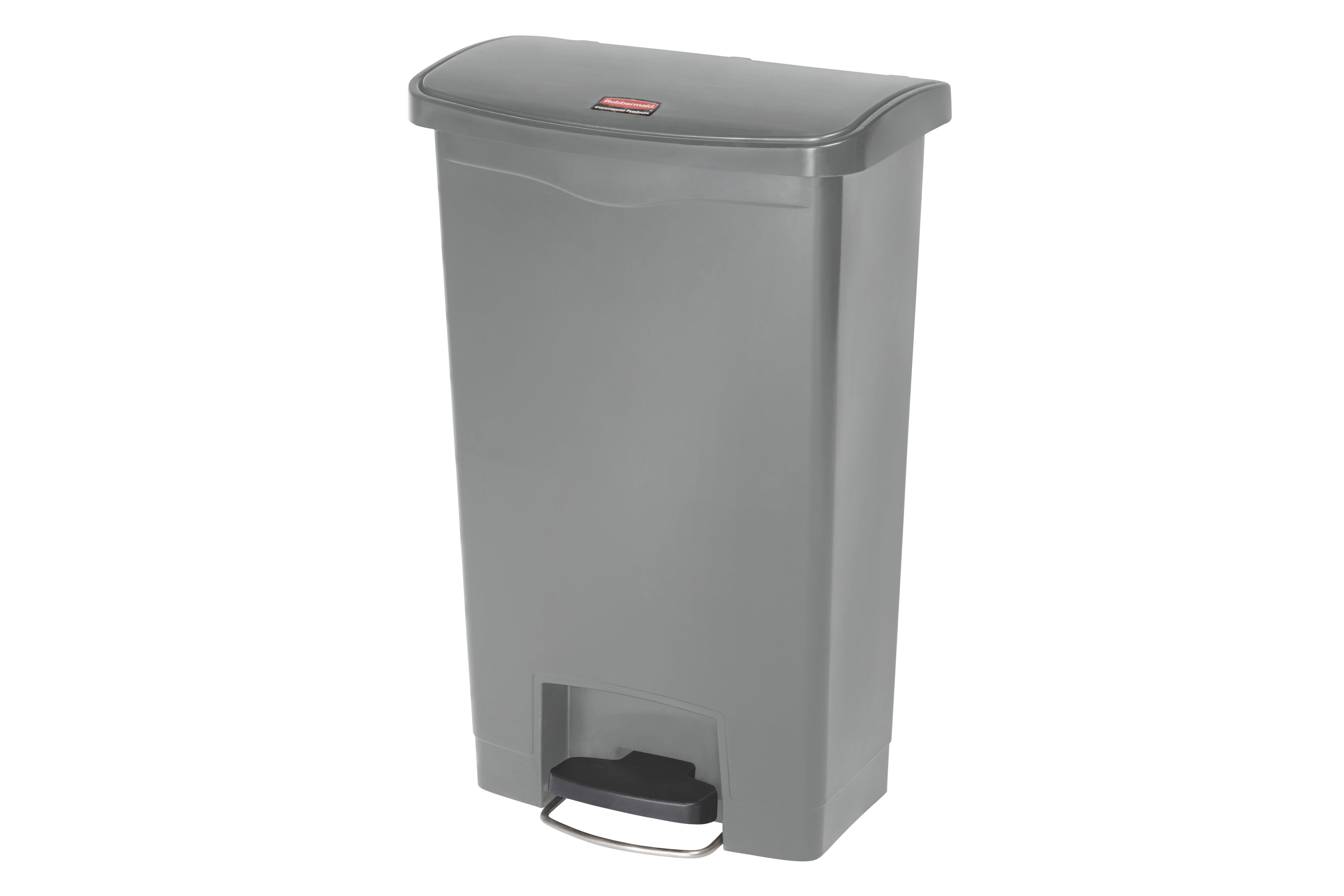 Front Step Slim Jim Bin Grey 50L