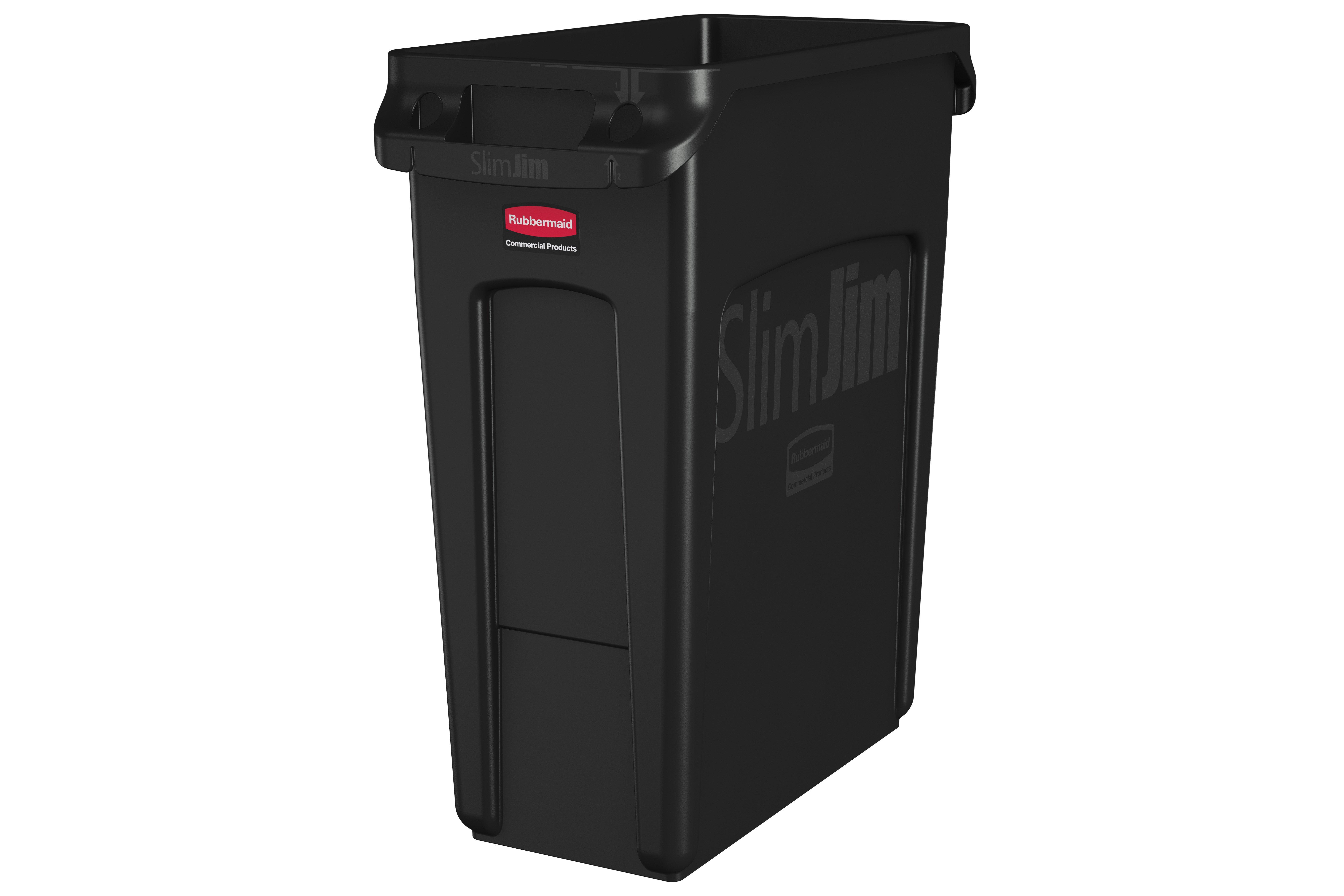 Black Slim Jim Bin 60 Litre