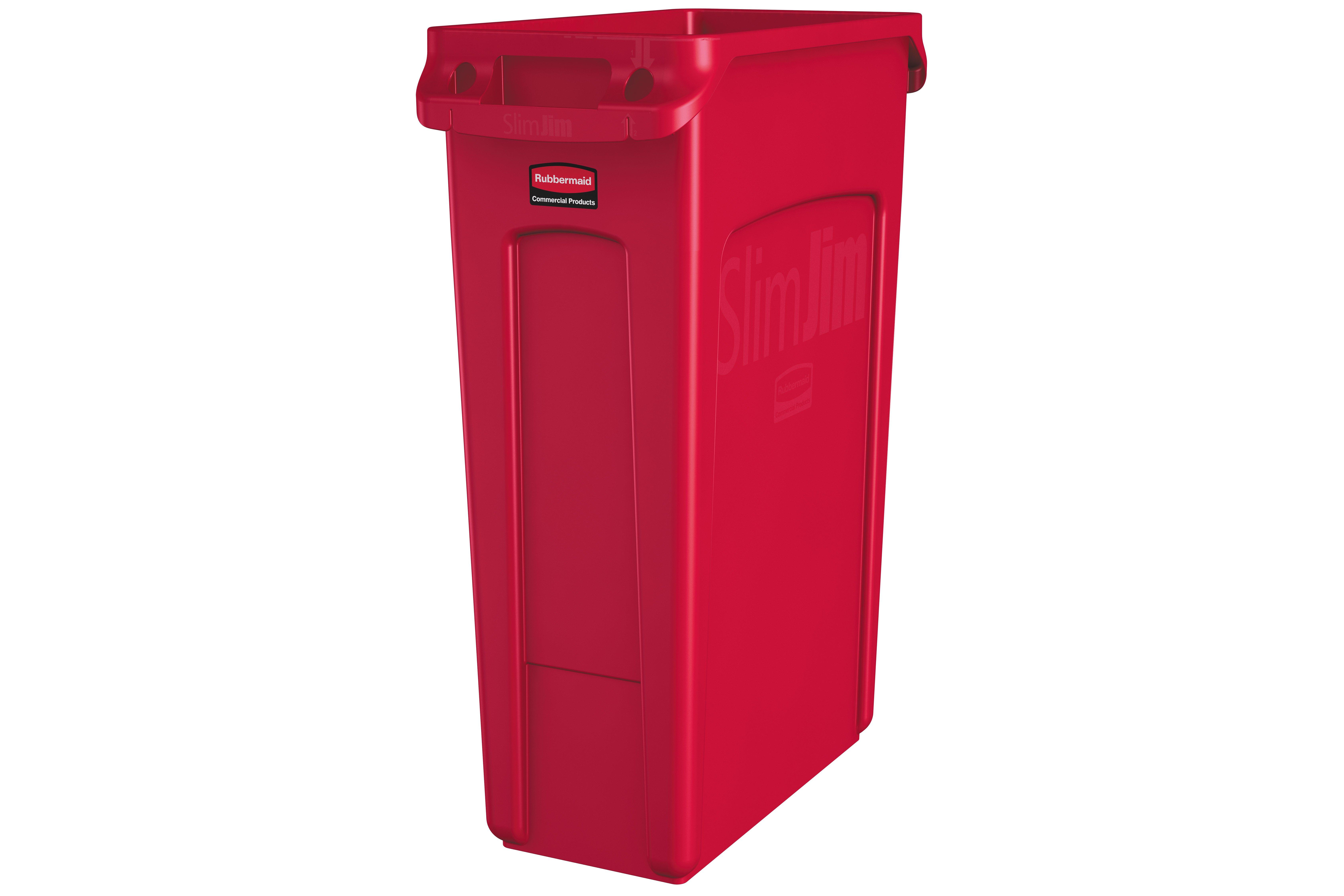 Red Slim Jim Bin 87 Litre