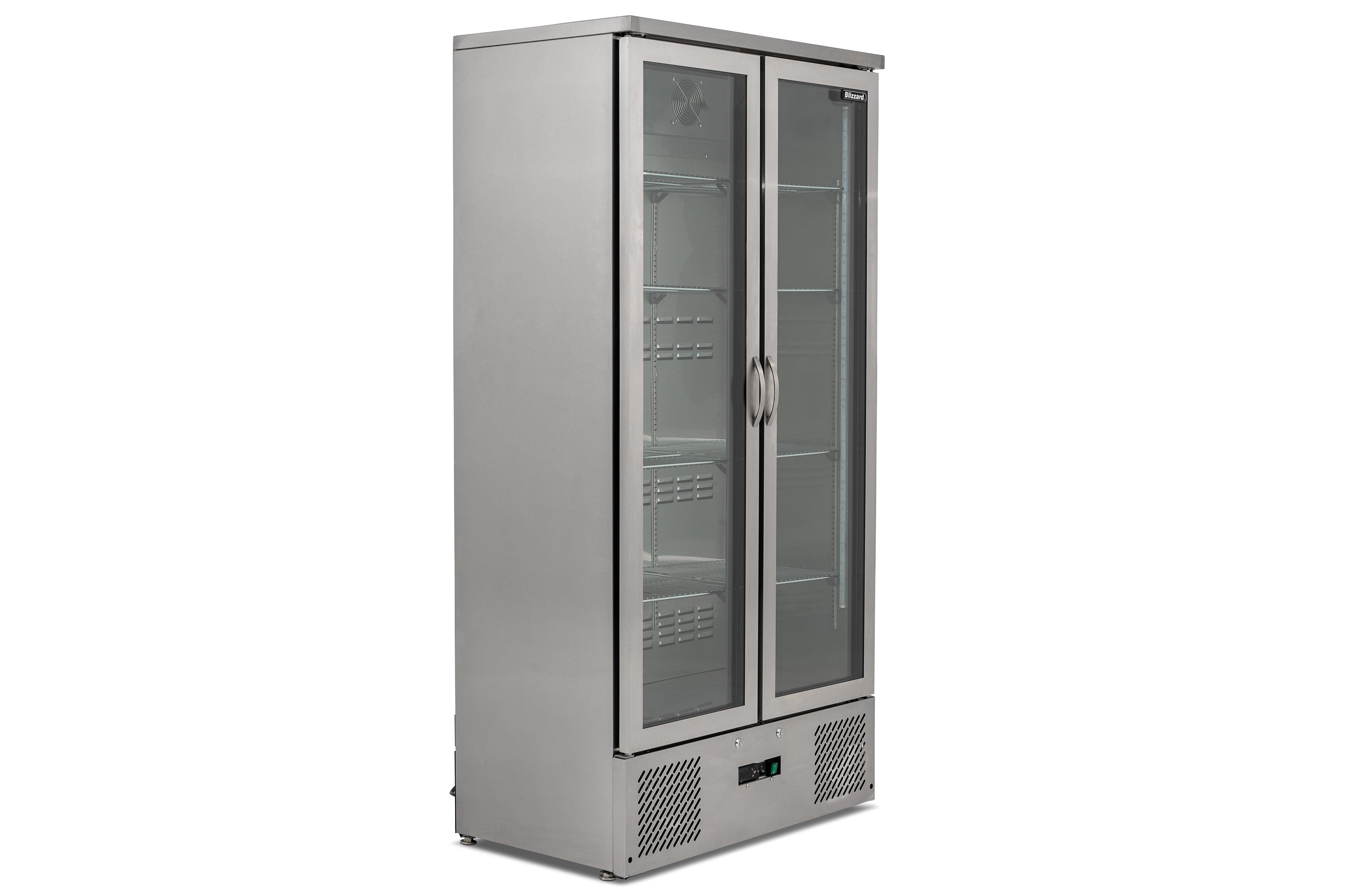 Blizzard BAR20SS Upright Double Door Bottle Cooler