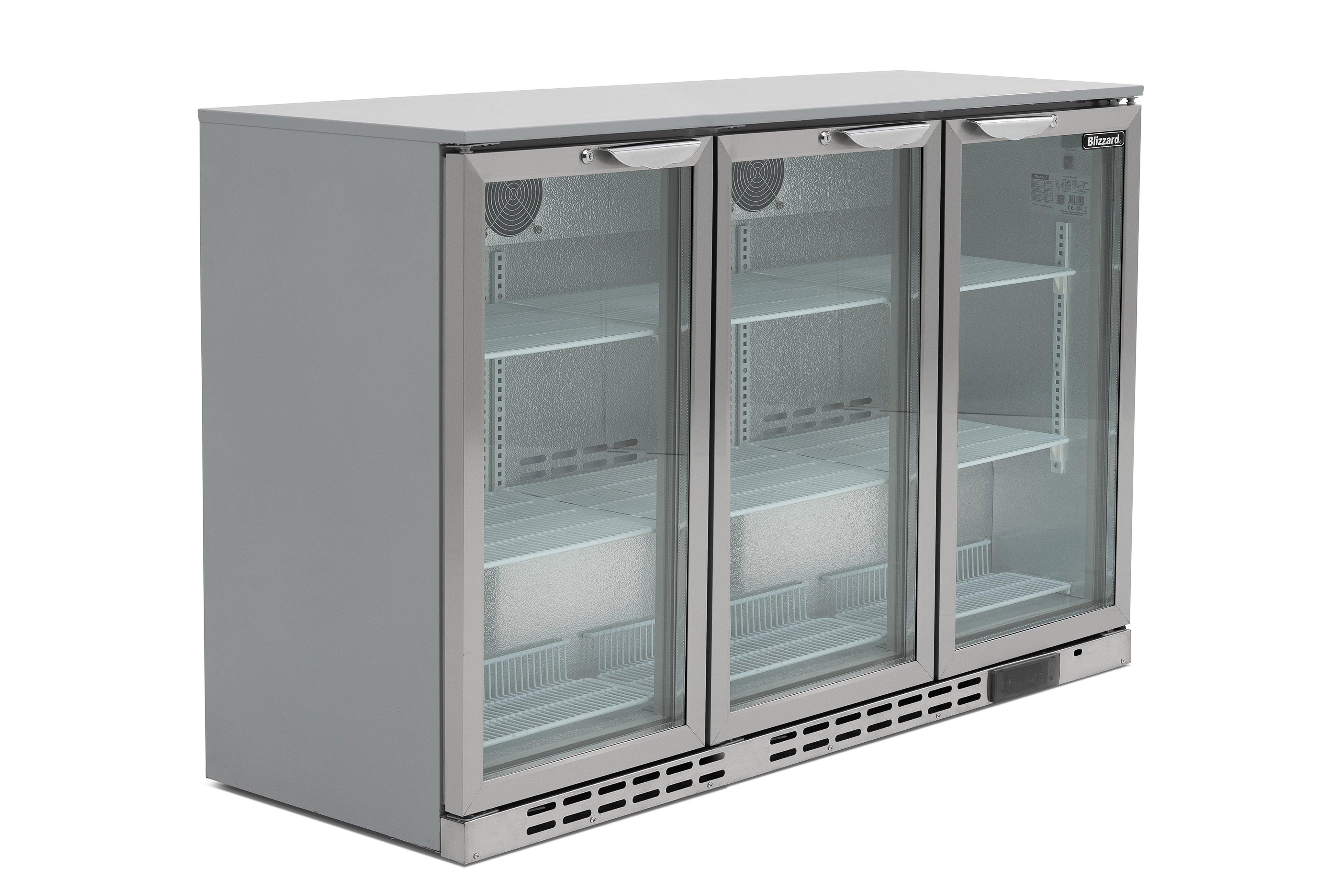Blizzard BAR3SS Triple Door Stainless Steel Bottle Cooler