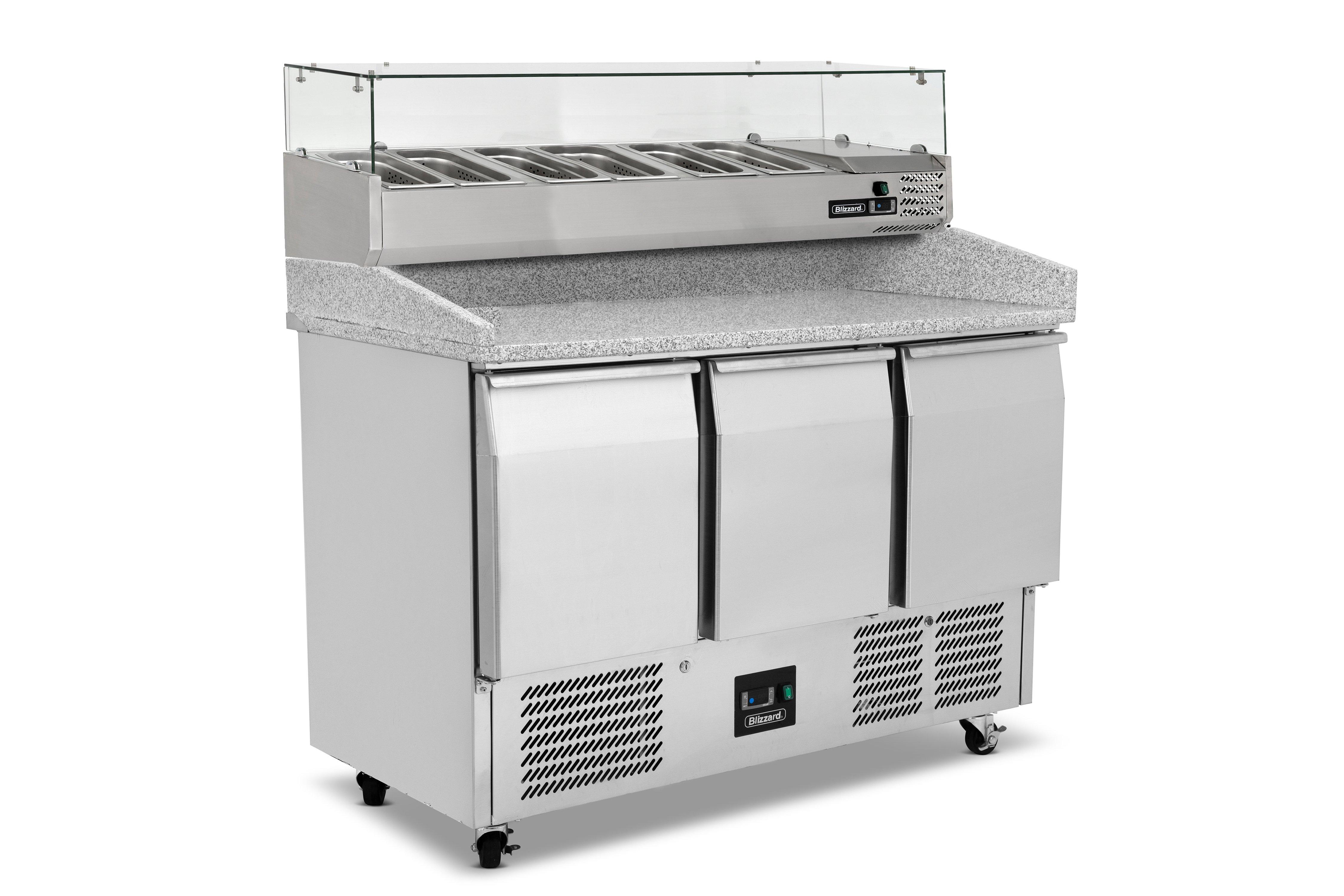Blizzard BCC3PIZZA Compact Counter c/w TOP1400CR Prep Top