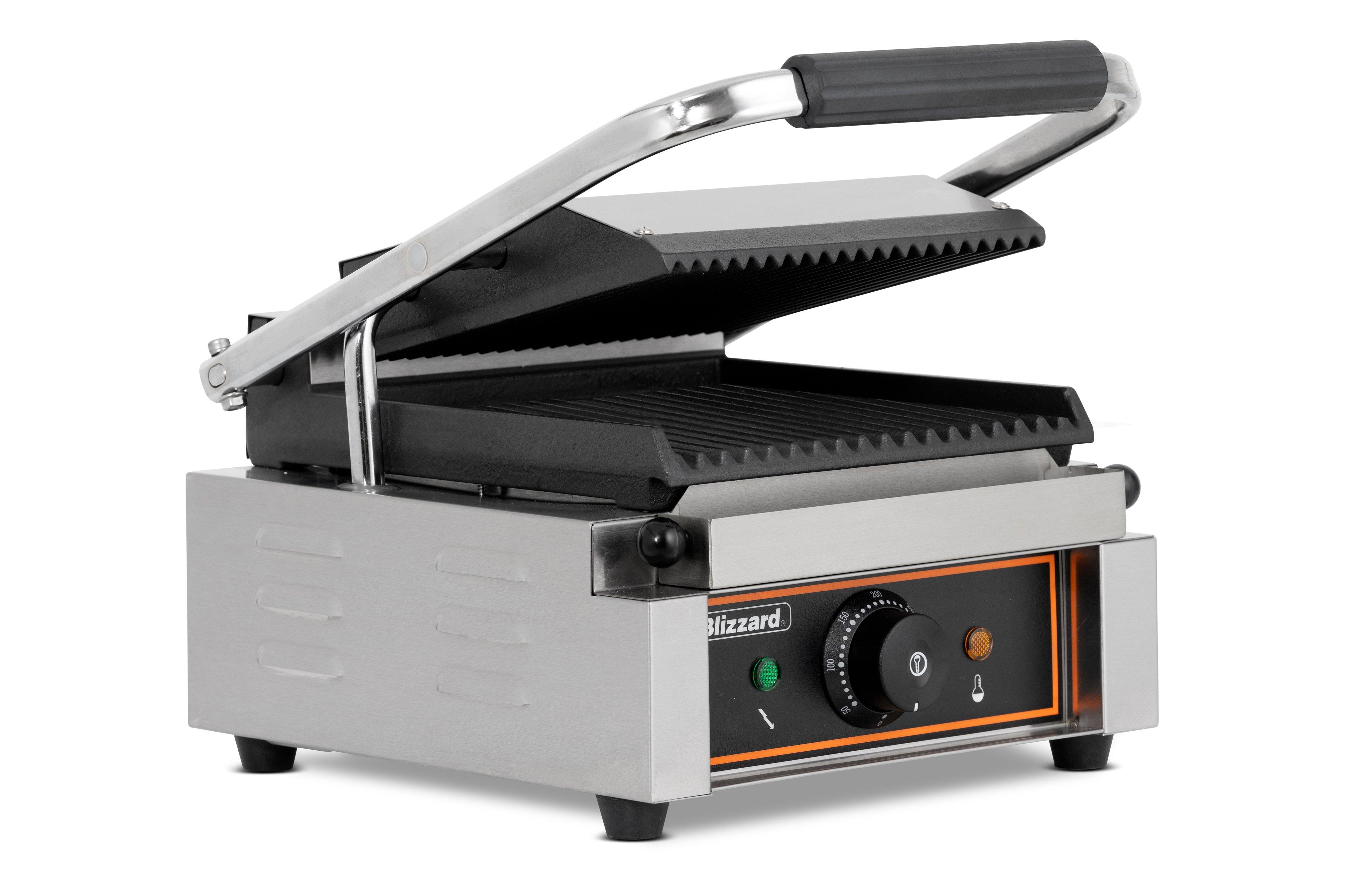 Blizzard BRRCG1 Single Contact Grill (Ribbed Top/Ribbed Bottom)