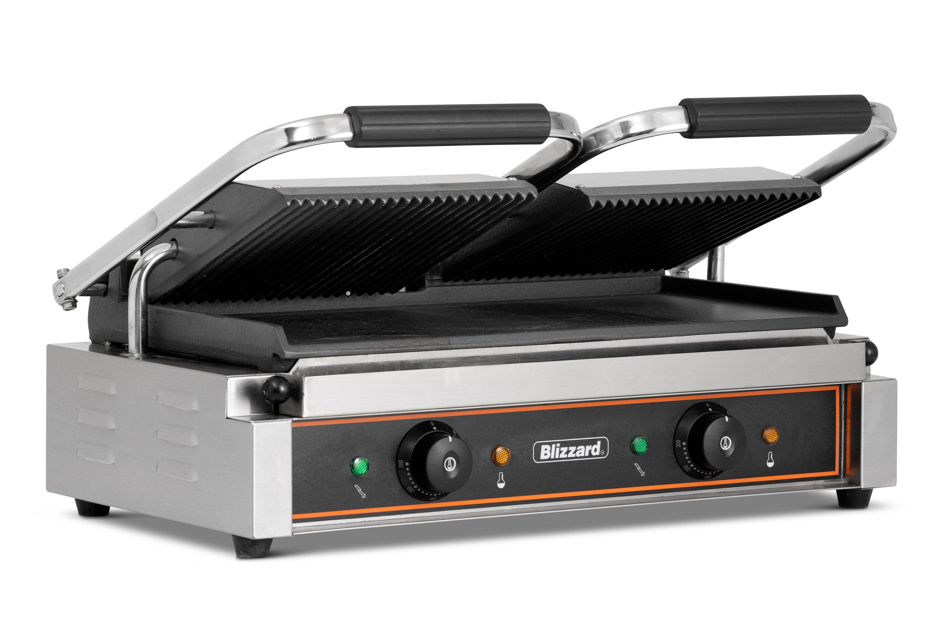 Blizzard BRSCG2 Double Contact Grill (Ribbed Top/Smooth Bottom)