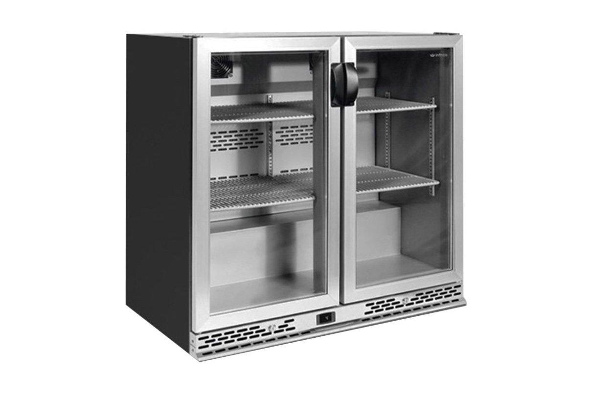 Infrico ZXS2 Blk 2 Dr Bottle Cooler