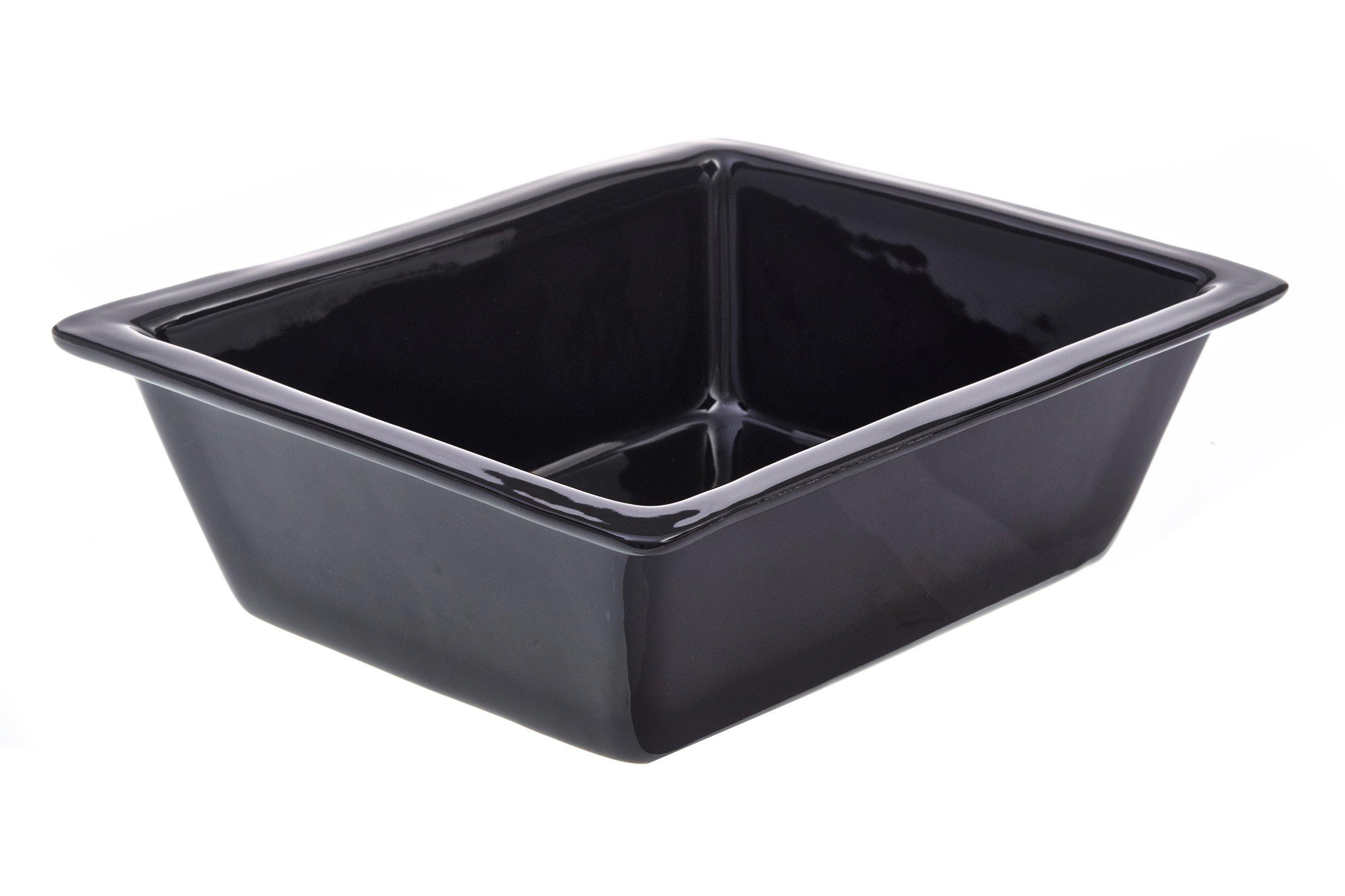 Primeware Black Ceramic 1/2 GN 100mm deep