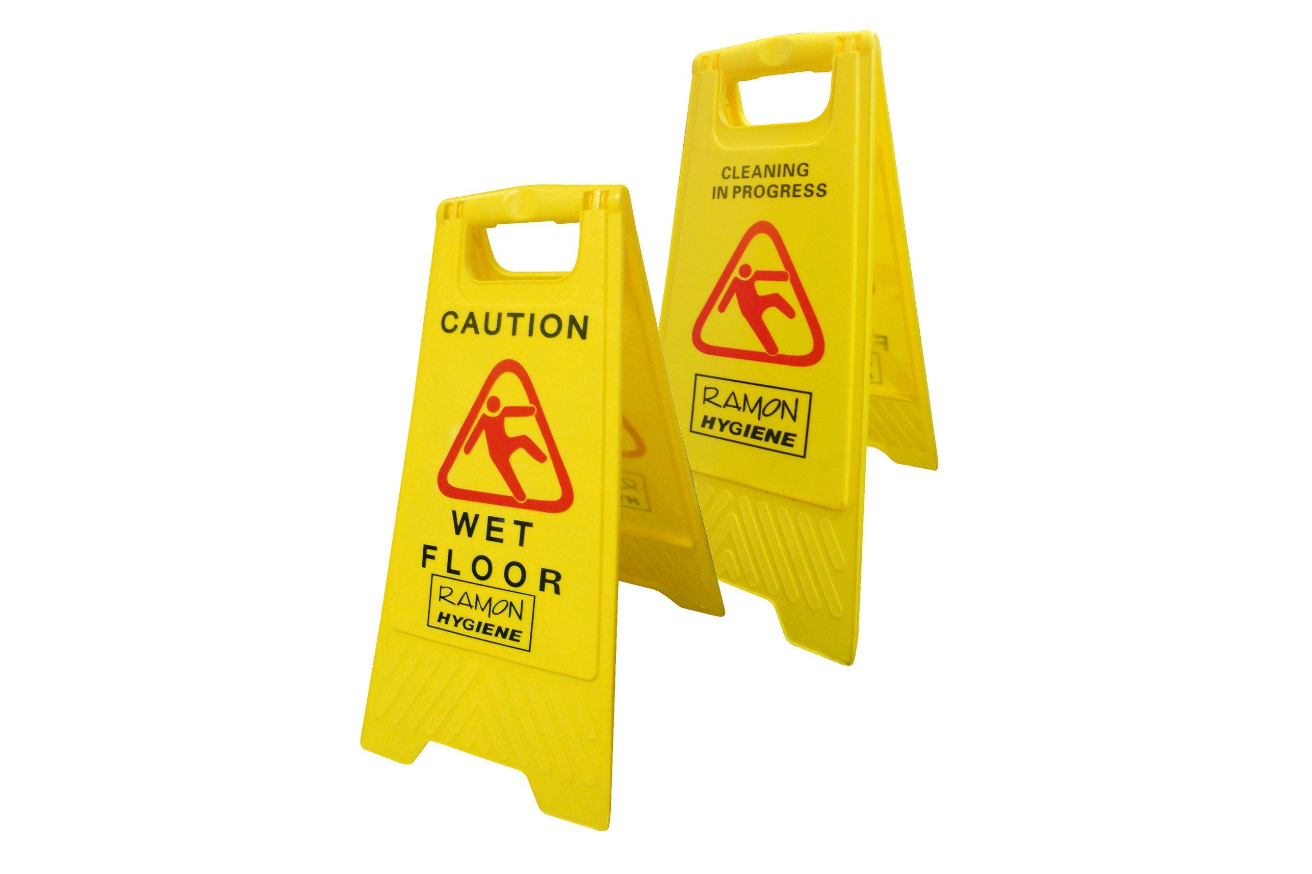 Yellow 'A' Type Wet Floor Sign