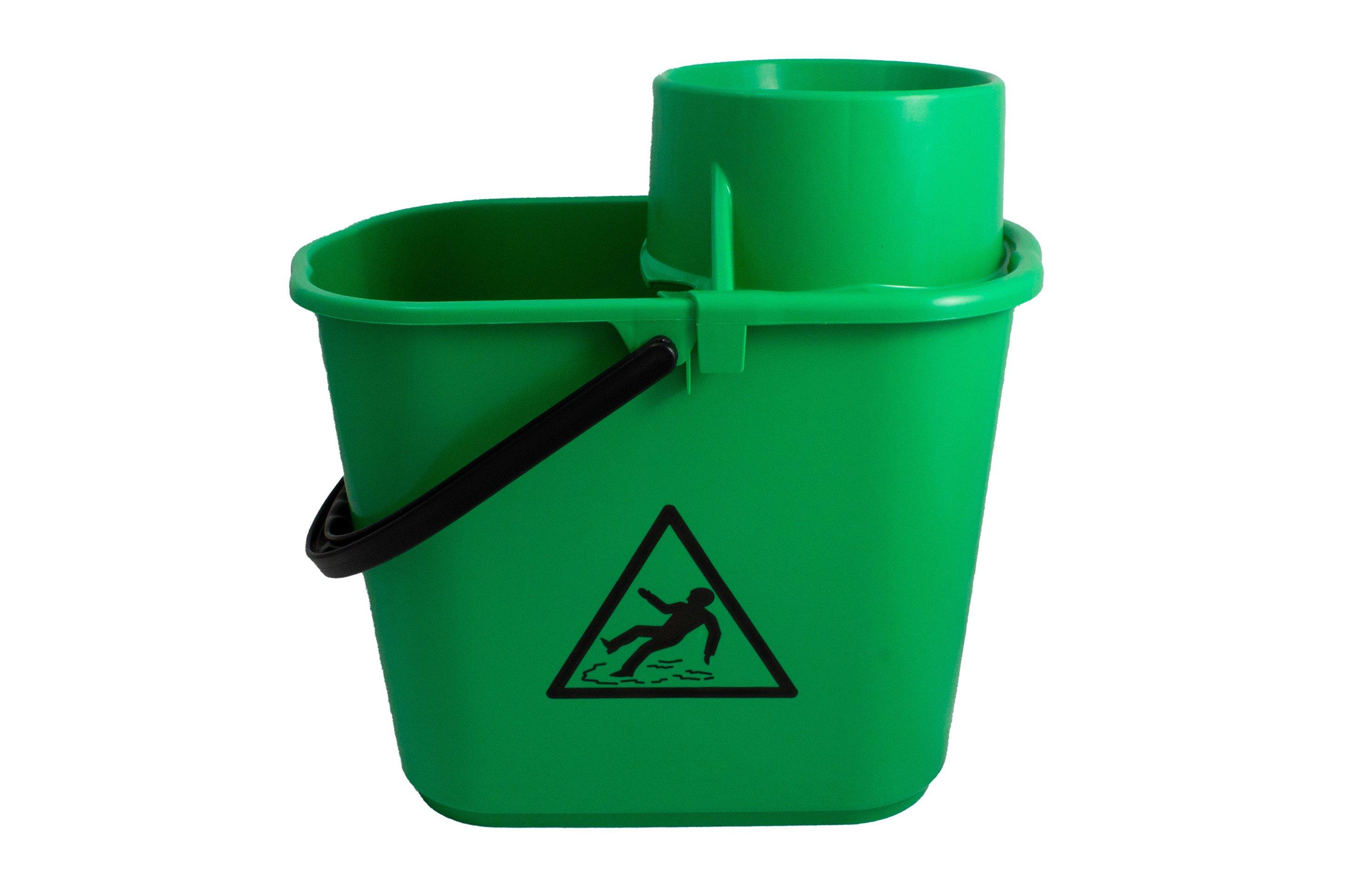 Green Industrial Mop Bucket 14ltr