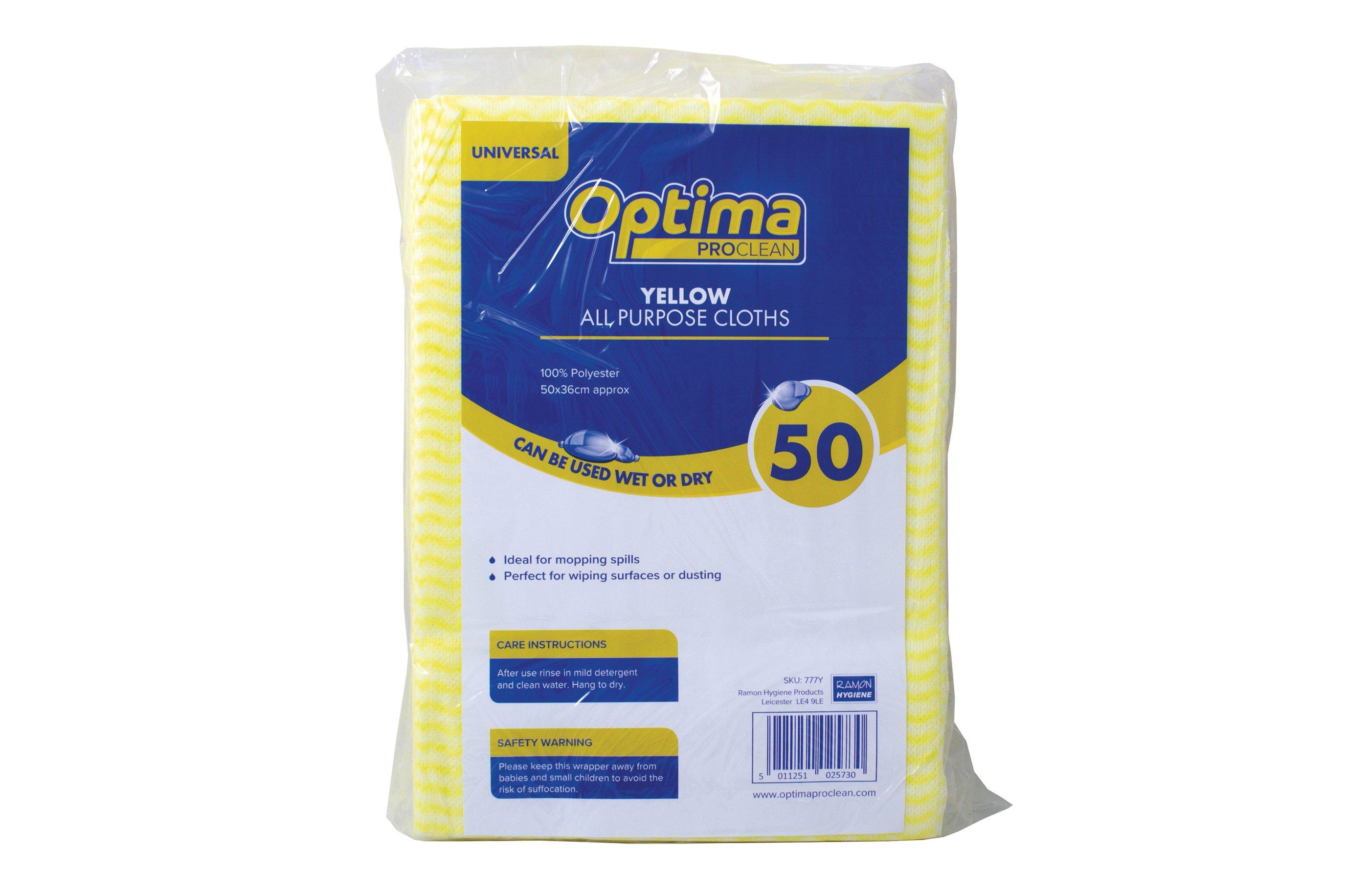 Yellow All Purpose Cleaning Cloths