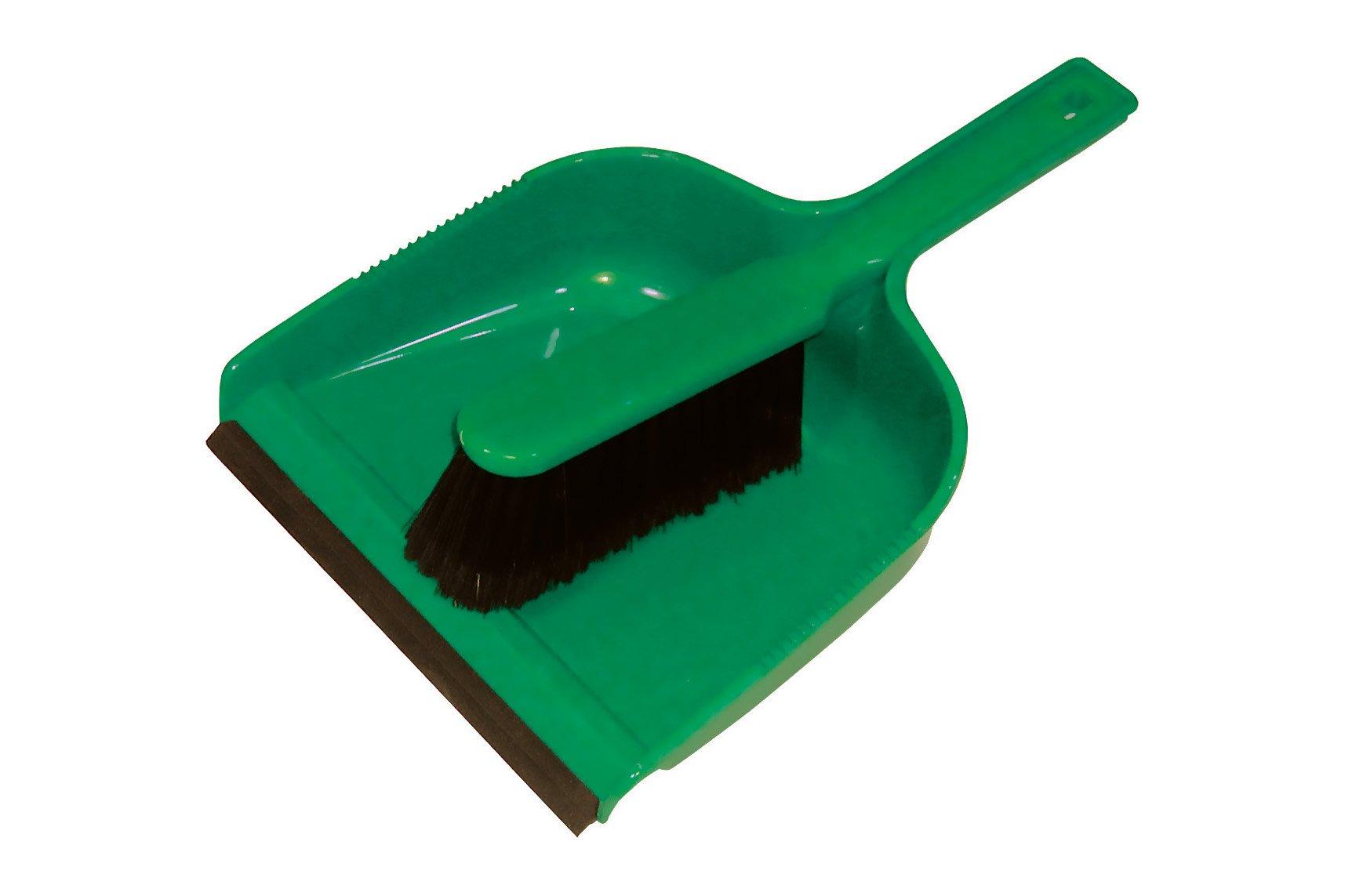 Green Dustpan & Brush