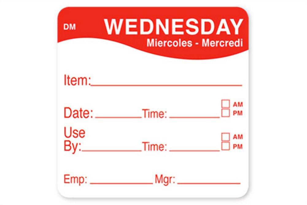 Wednesday Dissolvable Label