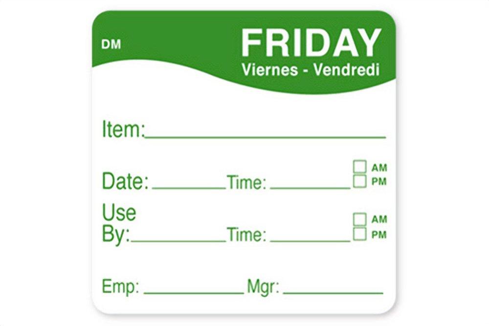 Friday Dissolvable Label