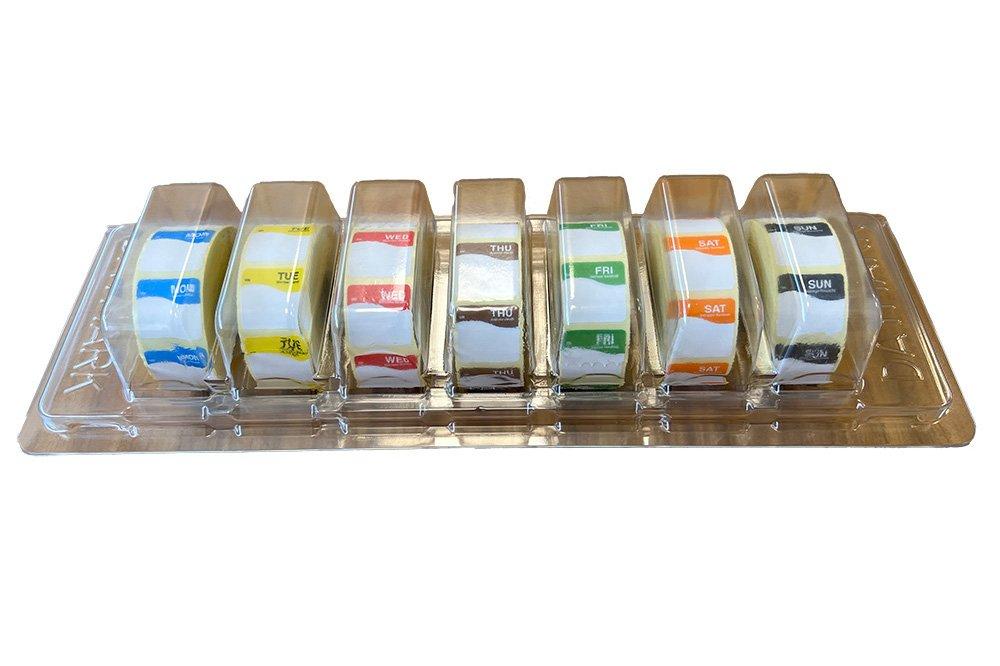 Daymark Dispenser With Removable Labels