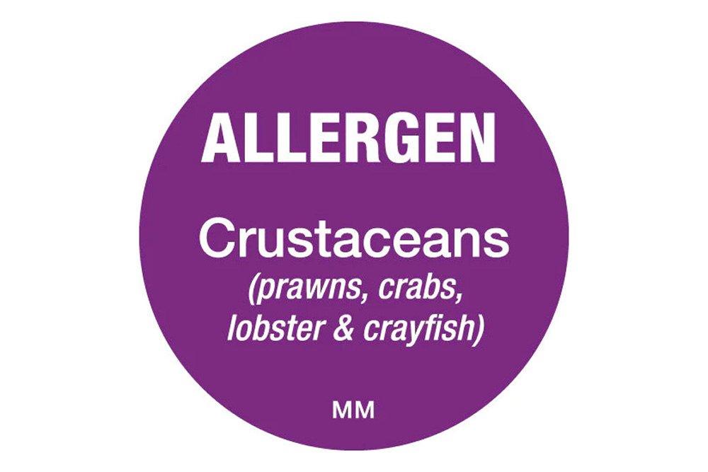 Allergen Label for Crustaceans